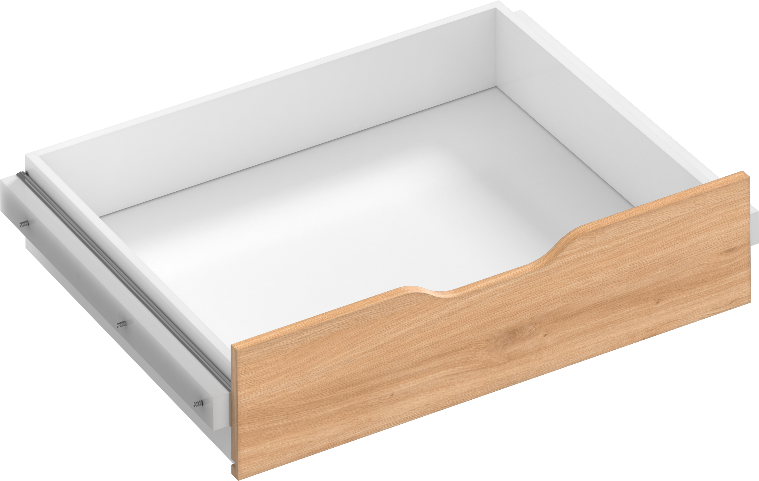 Kit cajón interior para módulo de armario spaceo home roble 80x16x60 cm