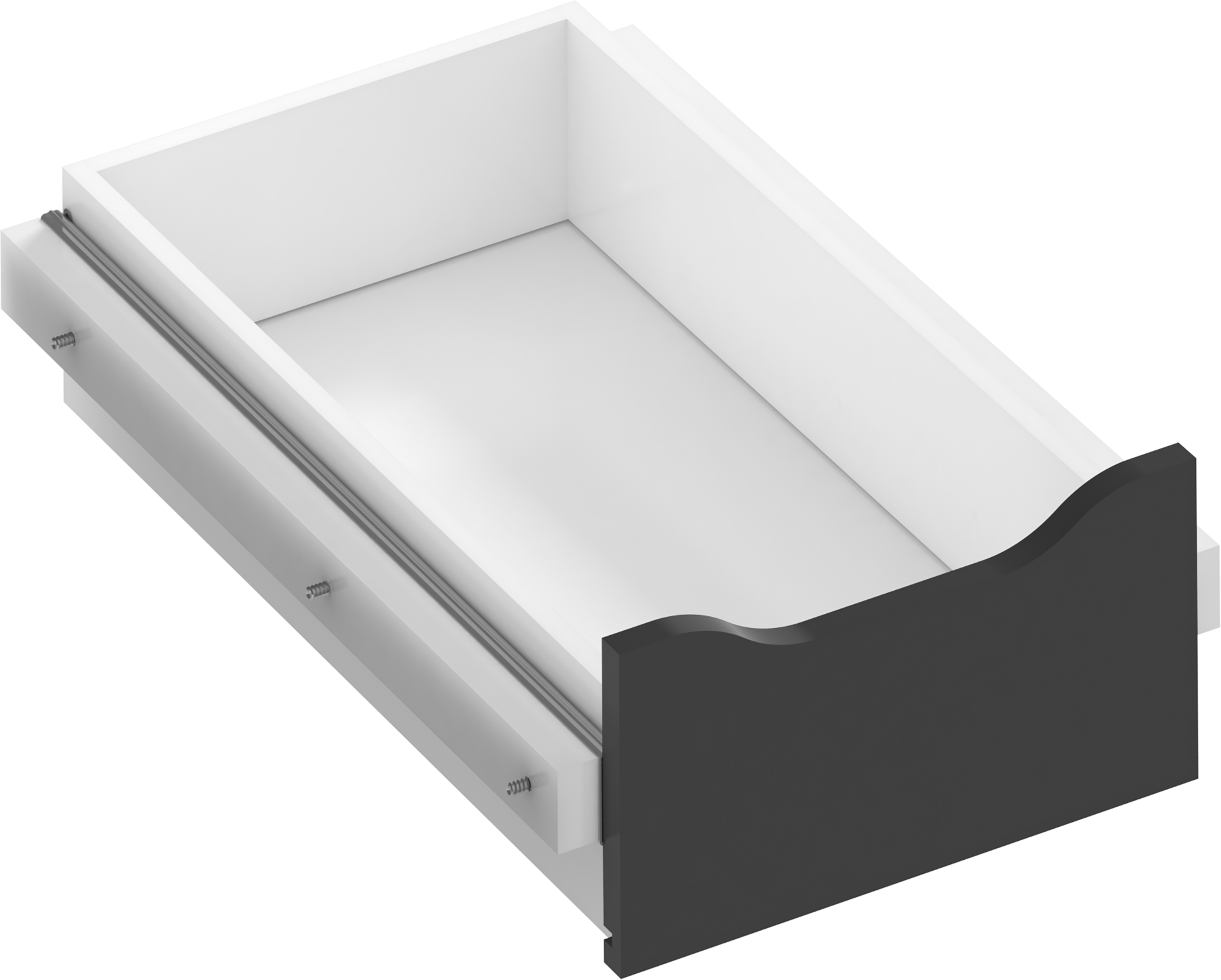 Kit cajón interior para módulo de armario spaceo home gris 40x16x60 cm