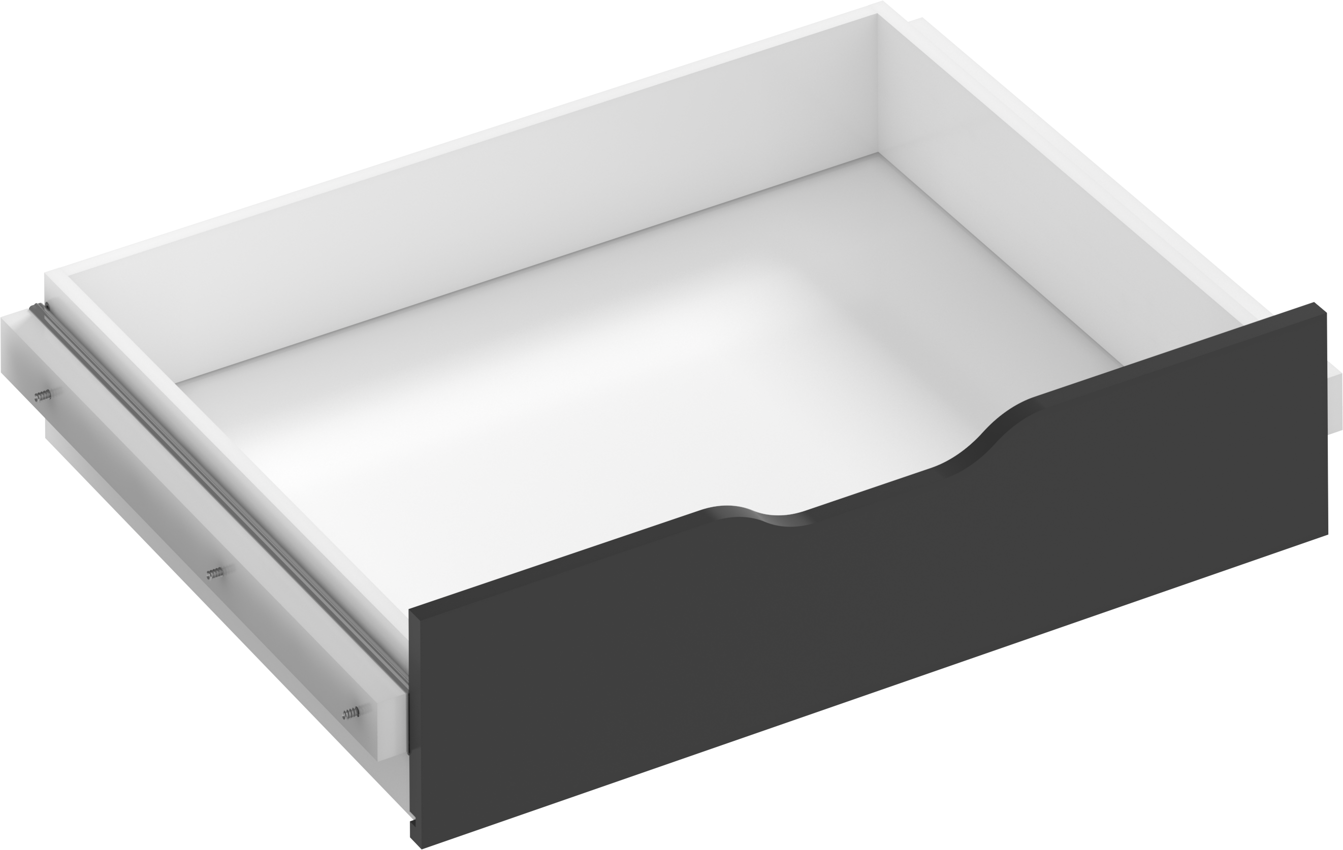 Kit cajón interior para módulo de armario spaceo home gris 80x16x60 cm