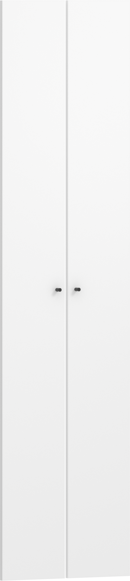 Pack 2 puertas abatibles para módulo spaceo home blanca 60(2x30cm)x240cm