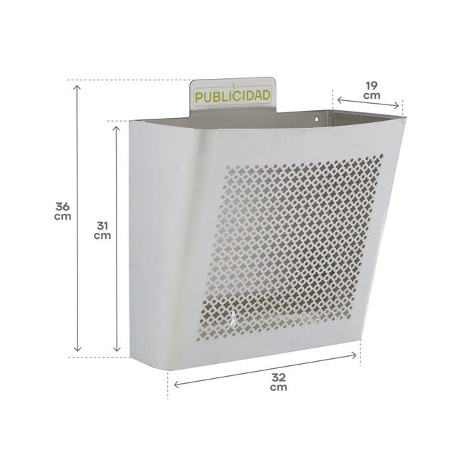 Cesta publicidad acero inoxidable hotsell