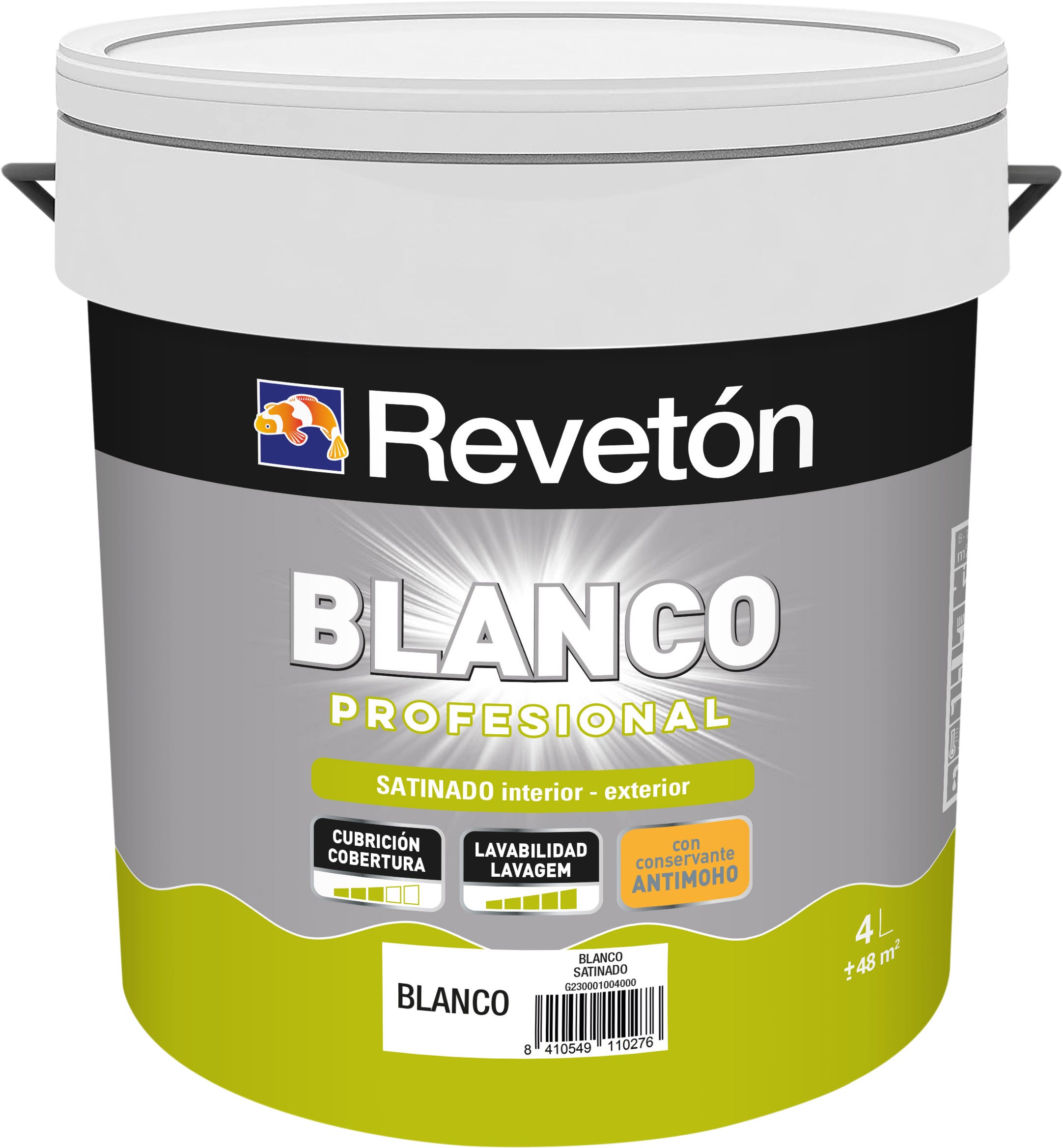 Pintura Con Conservante Antimoho Blanco marca Reveton — Pintures