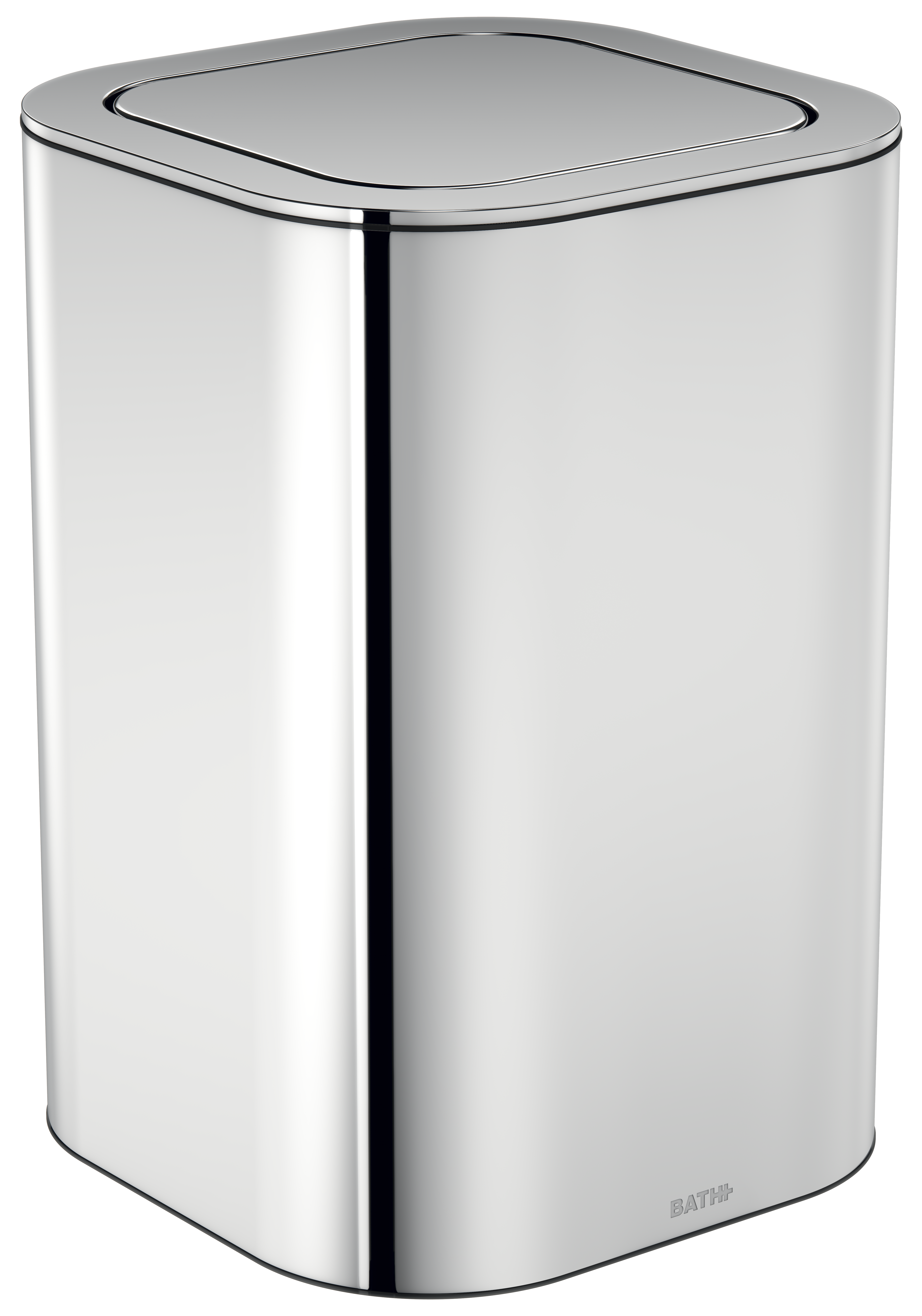Papelera baño line gris 5l