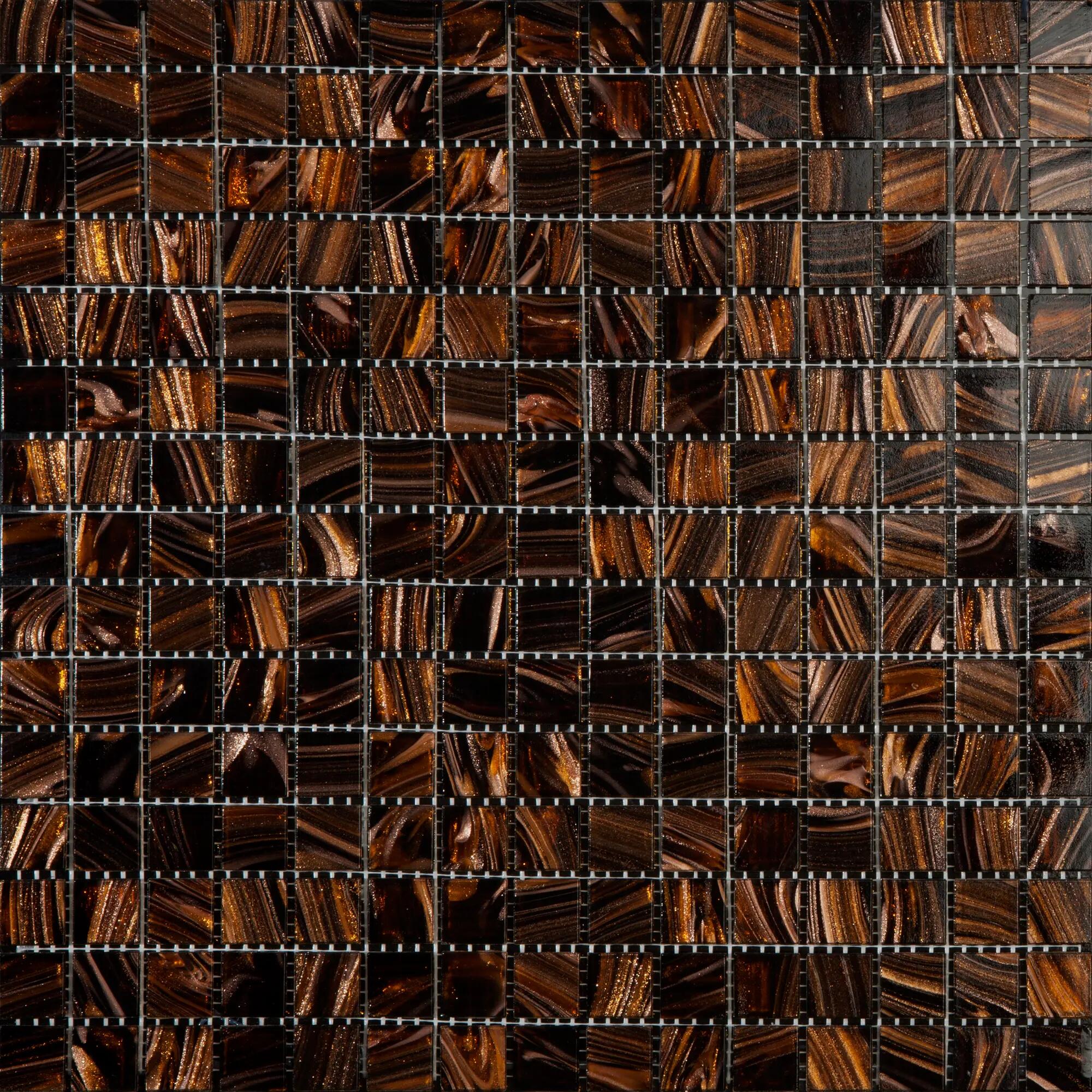 Mosaico home 32.7x32.7 cm marrón