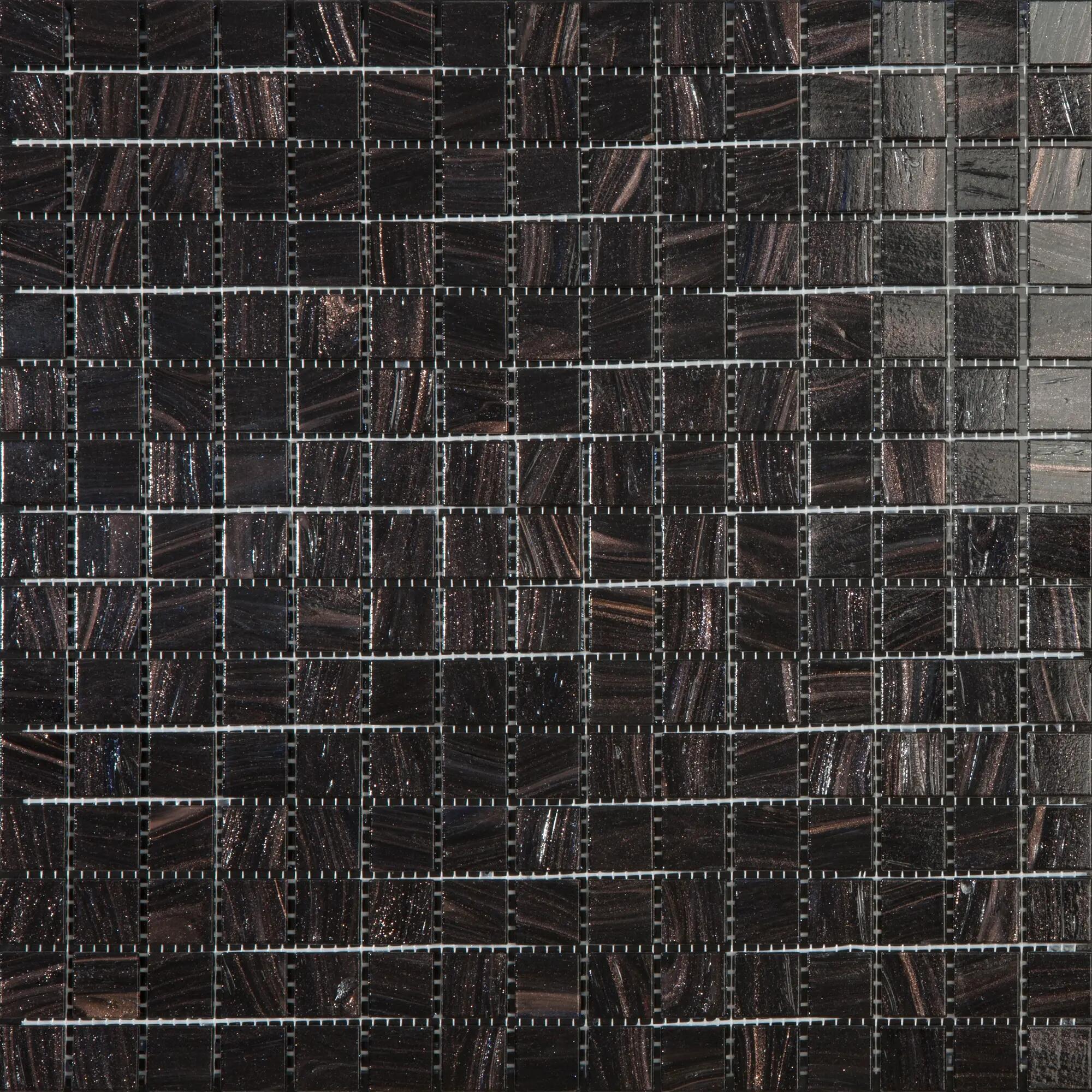 Mosaico home 32.7x32.7 cm negro