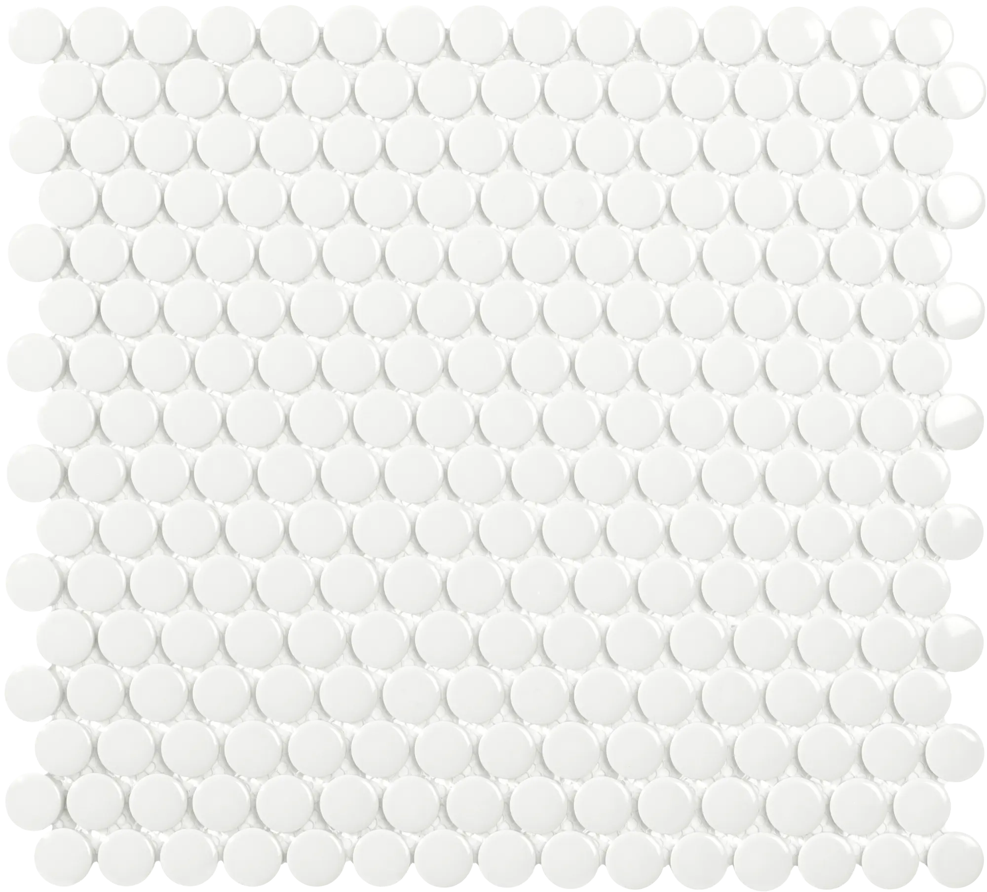Mosaico tech penny 31.5x29.2 cm blanco