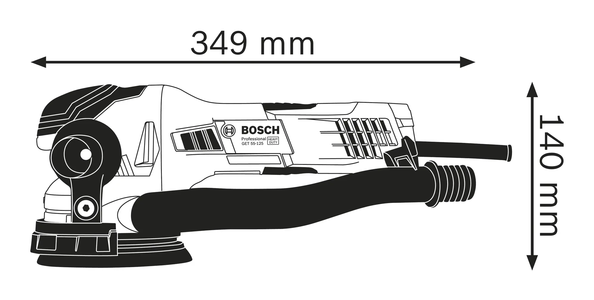 Bosch blue lijadora excéntrica get 55-125 125 mm