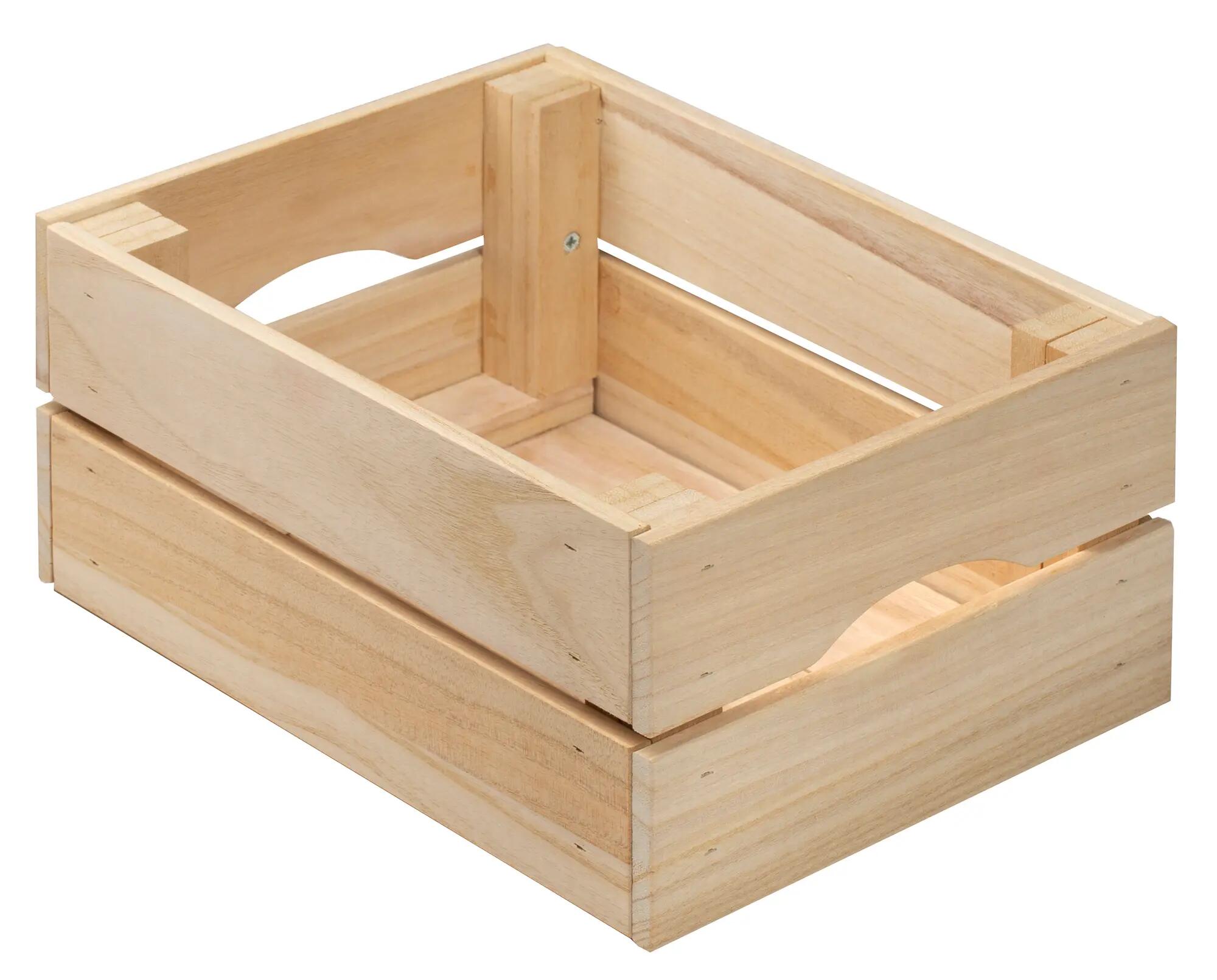 Caja pequeña de madera maciza PAULONIA 15x31x23 cm