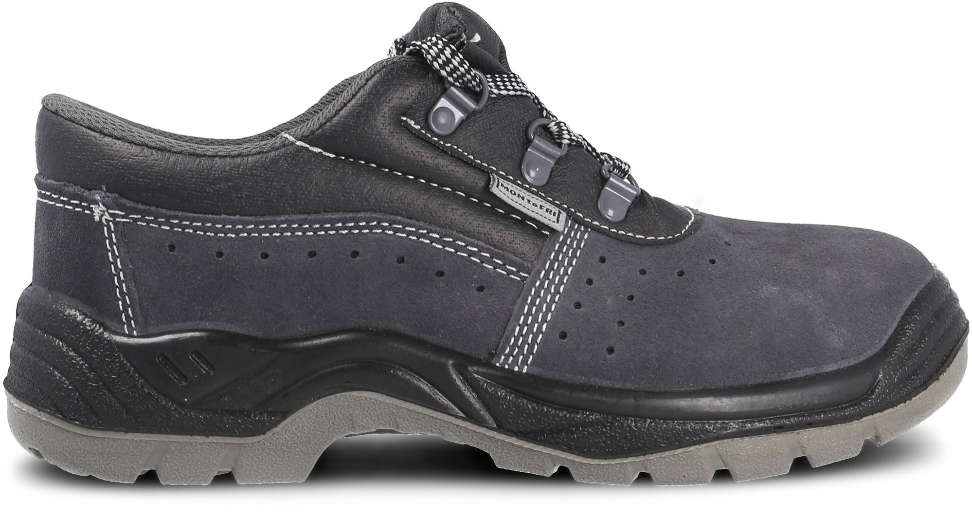 Zapato seguridad paredes, zp1002 serraje gris, s1p talla 35