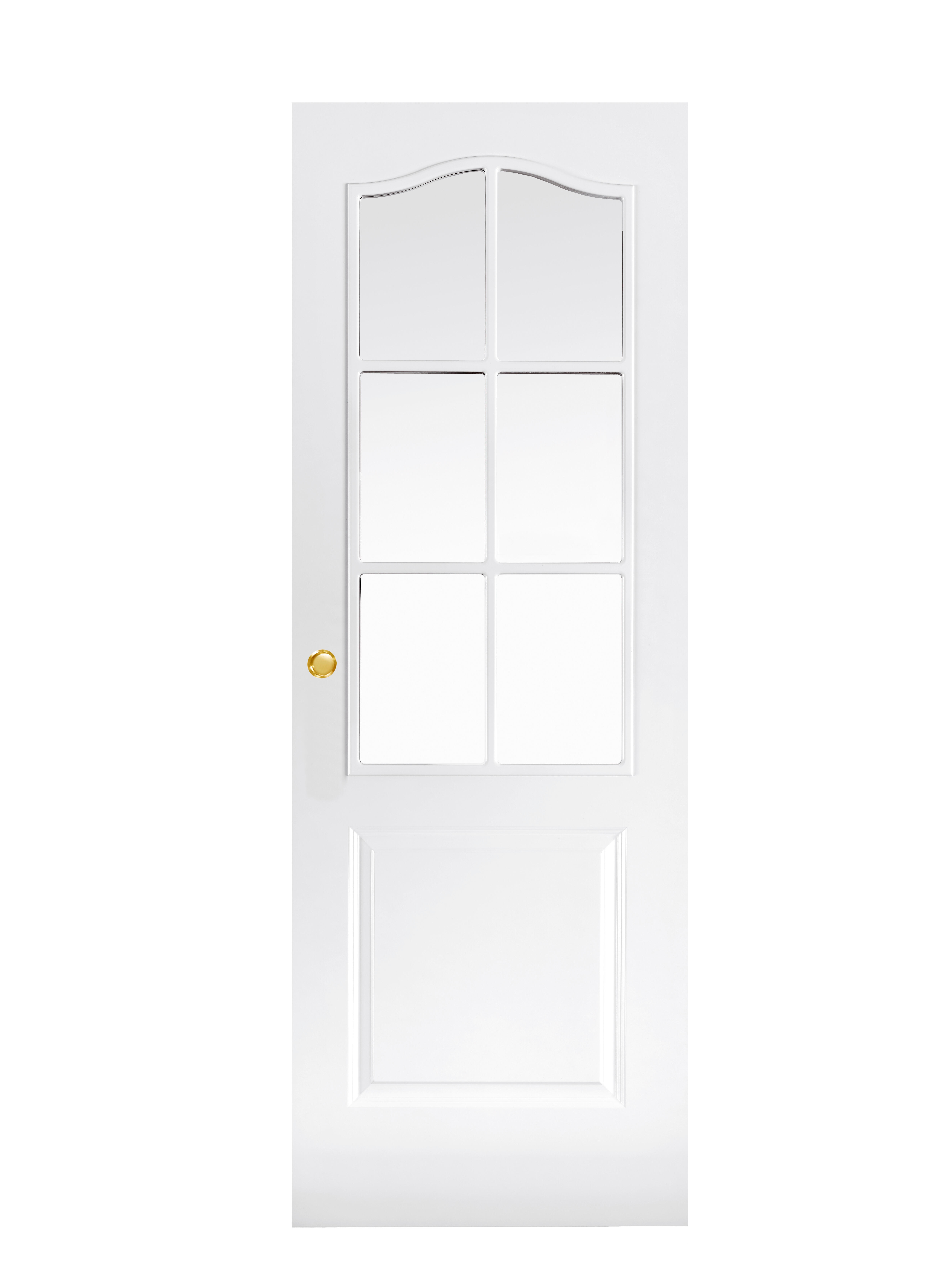 Puerta corredera praga blanca aero blanco con cristal de 82.5cm uñero y condena