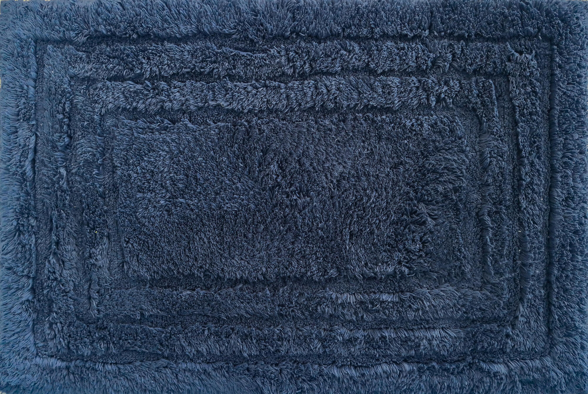 Alfombra de baño cuadrada kalithea 40x60 cm azul