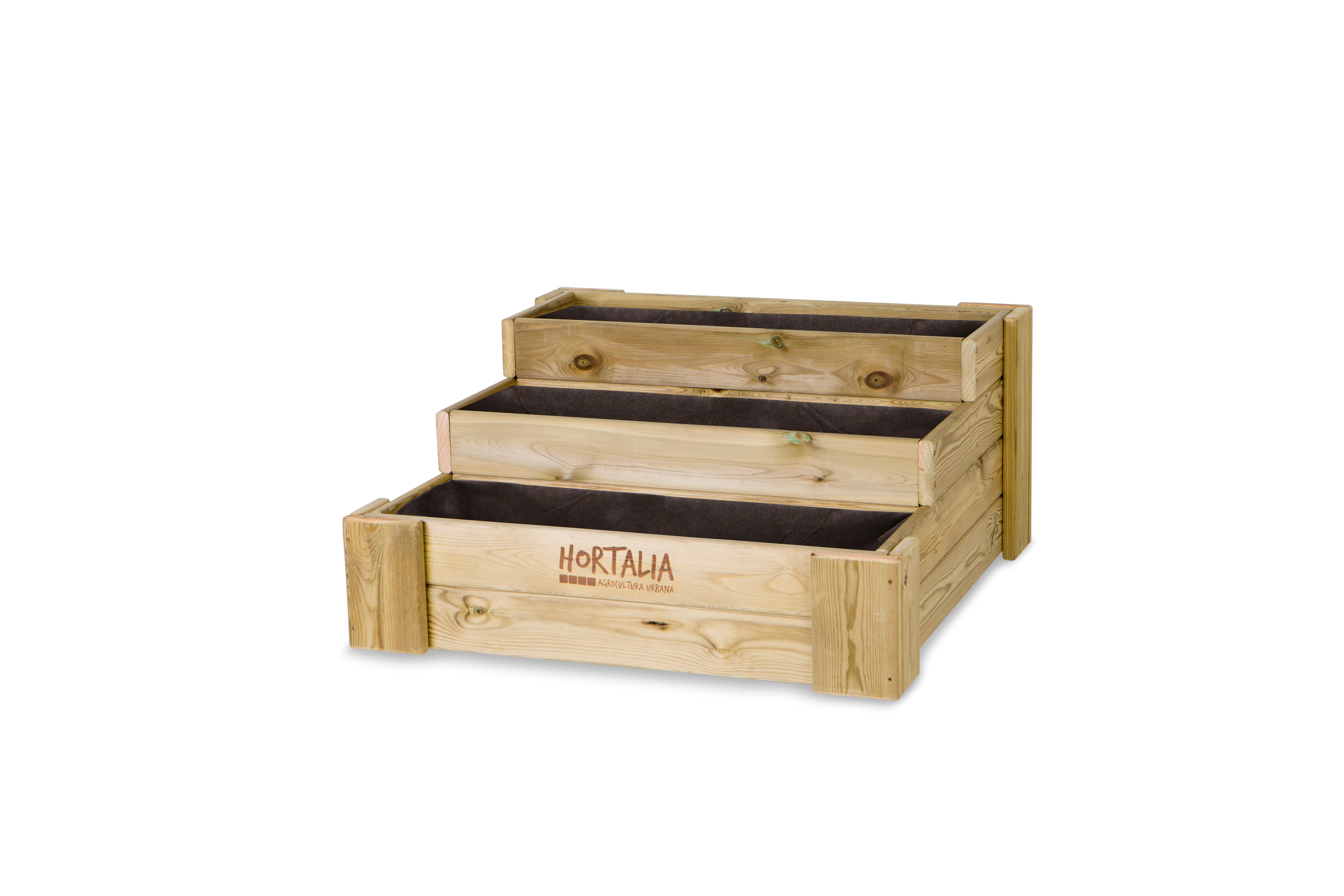 Cajón de cultivo de suelo box stairs 80 de hortalia