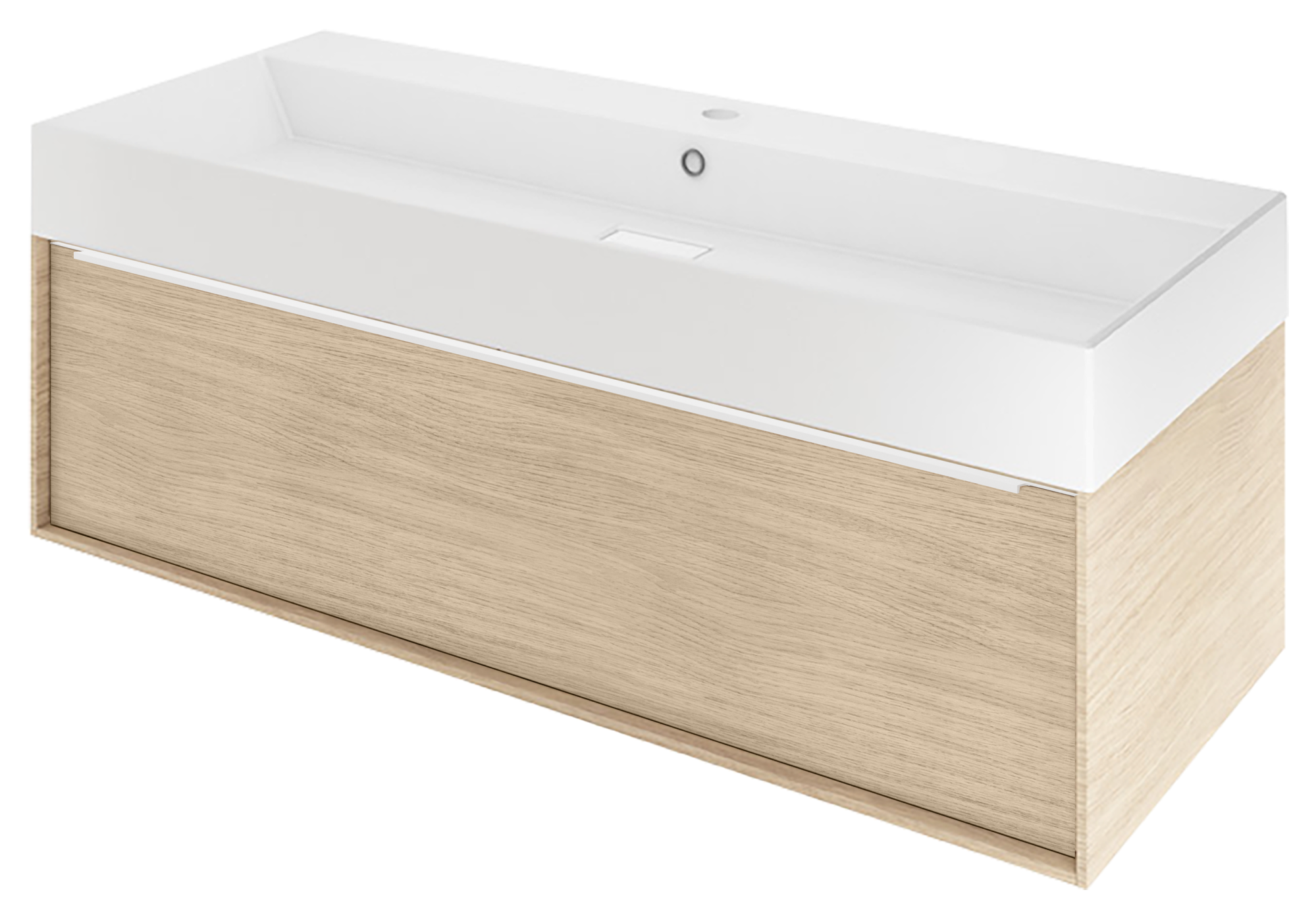 Mueble de baño con lavabo neo roble 105x48 cm