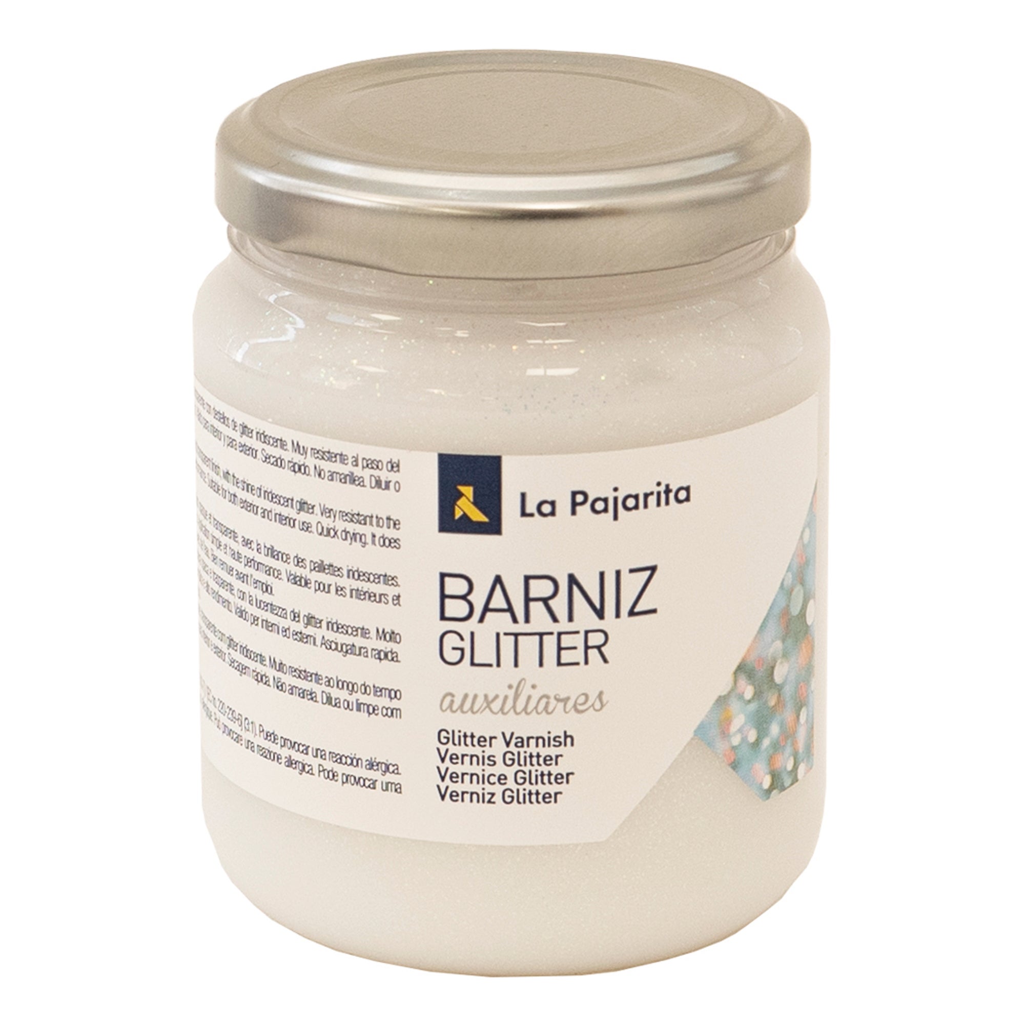 Barniz al agua efecto glitter la pajarita 175ml