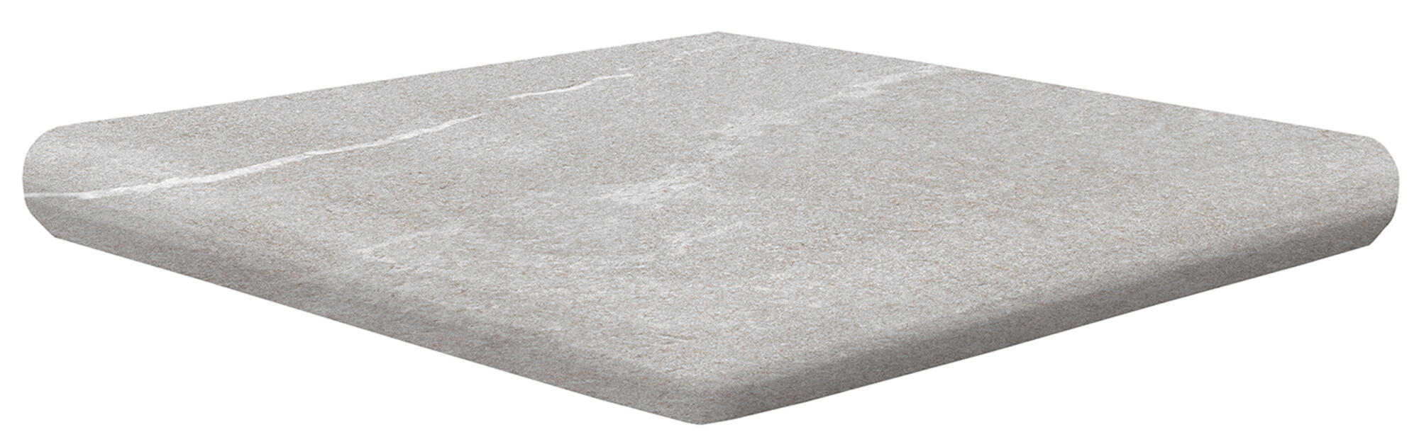 Baldosas para peldaños de escalera cemento albaroc de 33x33cm gris / plata