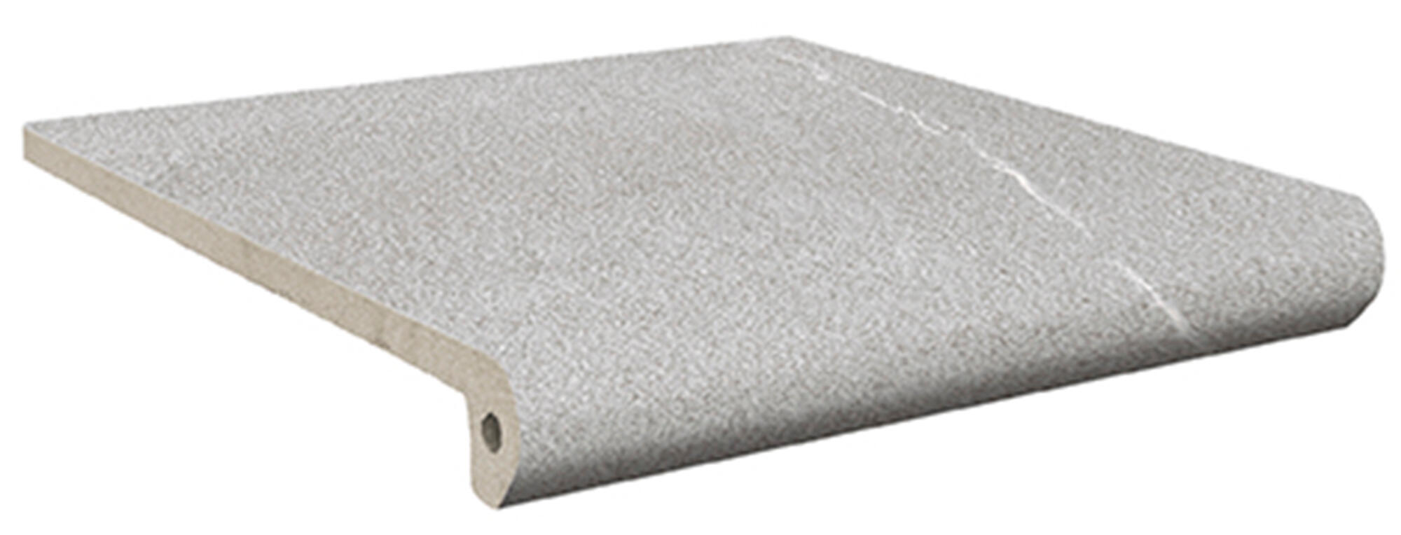 Baldosas para peldaños de escalera cemento albaroc de 33x33cm gris / plata