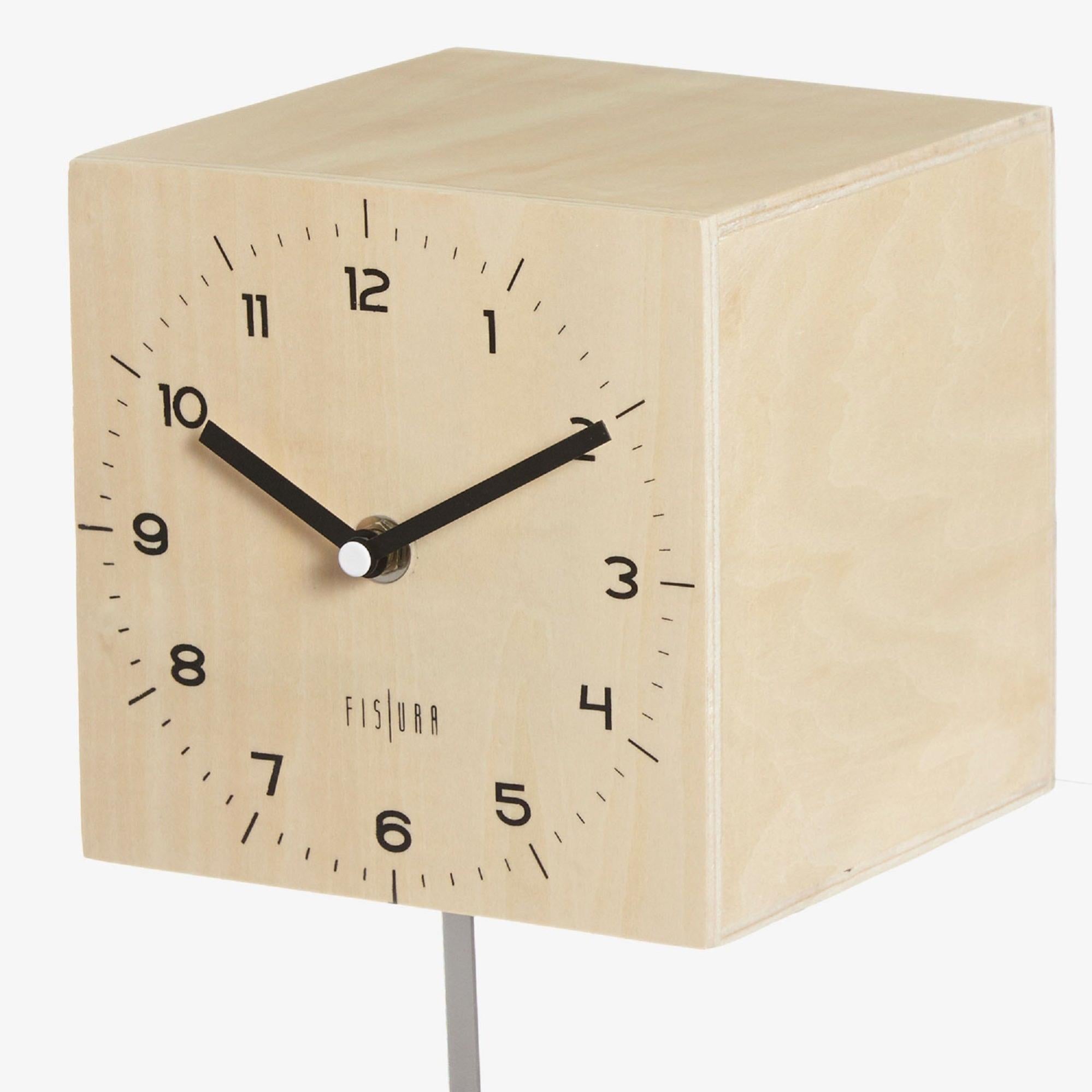 Reloj 'Péndulo' FISURA Madera 15x15cmx15cm-70cm Leroy Merlin