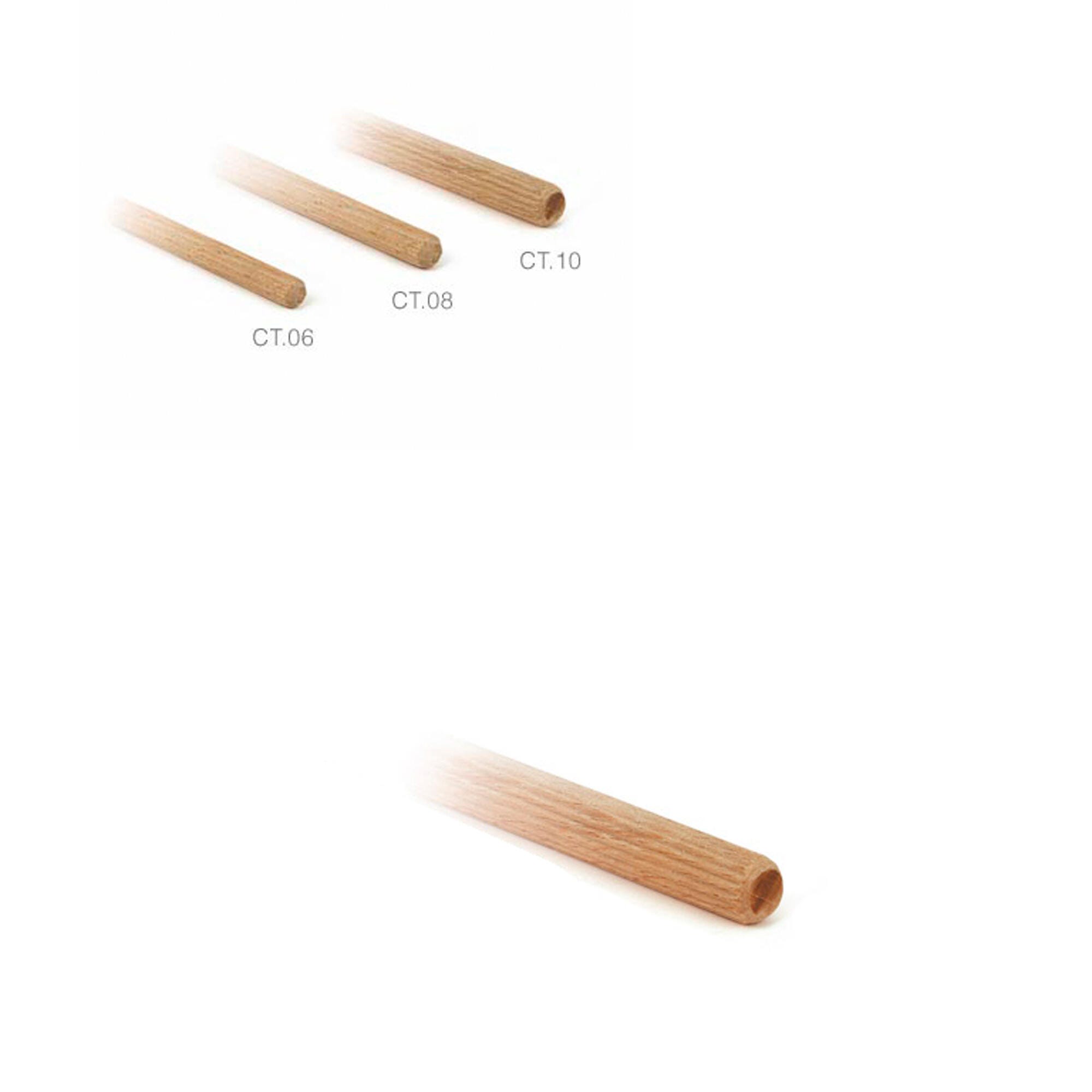 100 espigas fabricadas en madera con diametro 10 mm