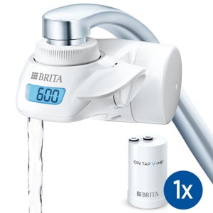 Filtro de agua debajo del fregadero: BRITA - Cabezal de filtro BRITA P1000,  manguera flexible, adaptador de válvula angular