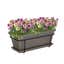 Jardinera Plastkon Fency 50 Cm - Estilo Cerca De Piquete, Color Blanco, Para Balcón O Terraza