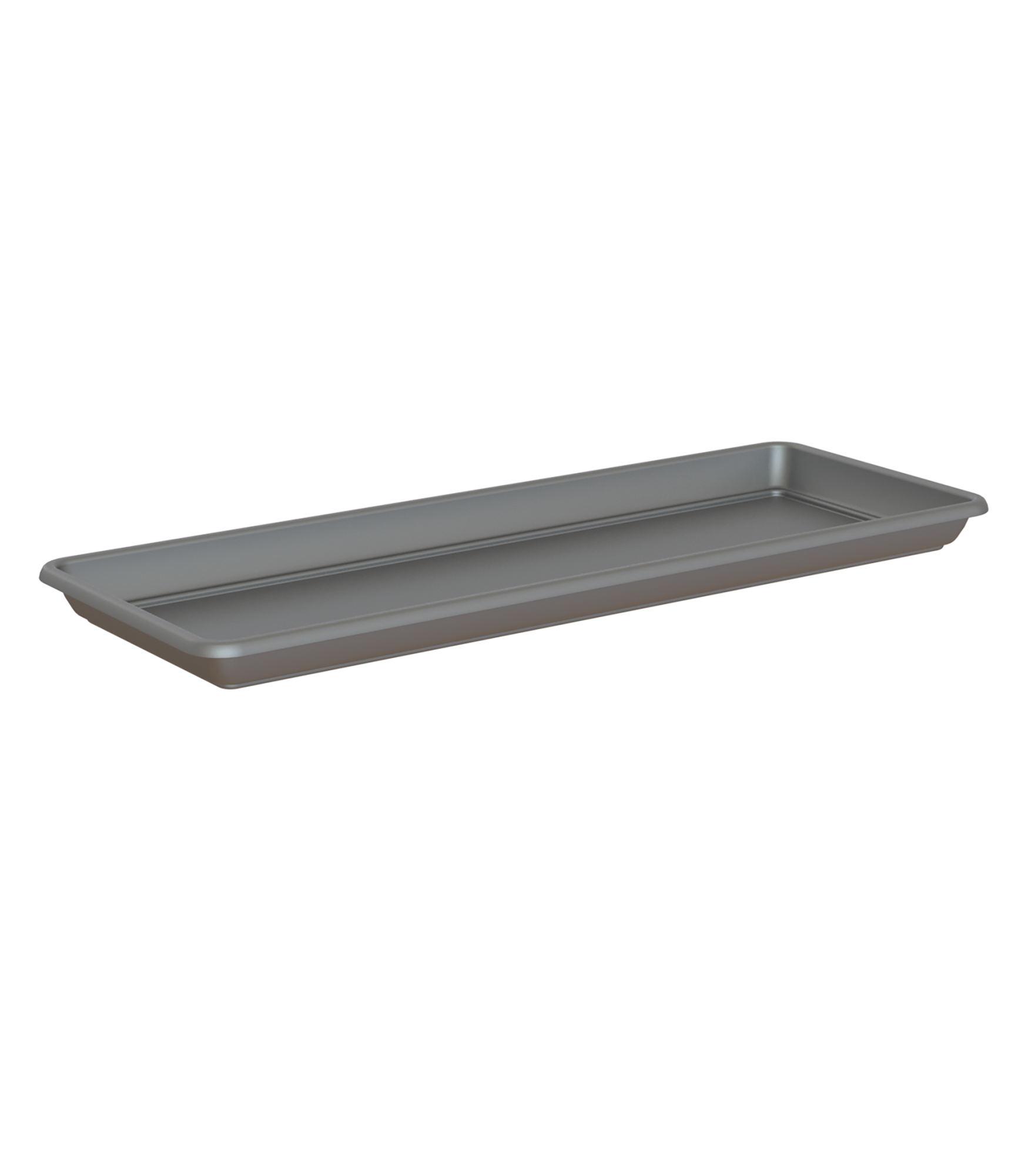 Plato de jardinera venezia de polipropileno gris / plata 72.7x20 cm