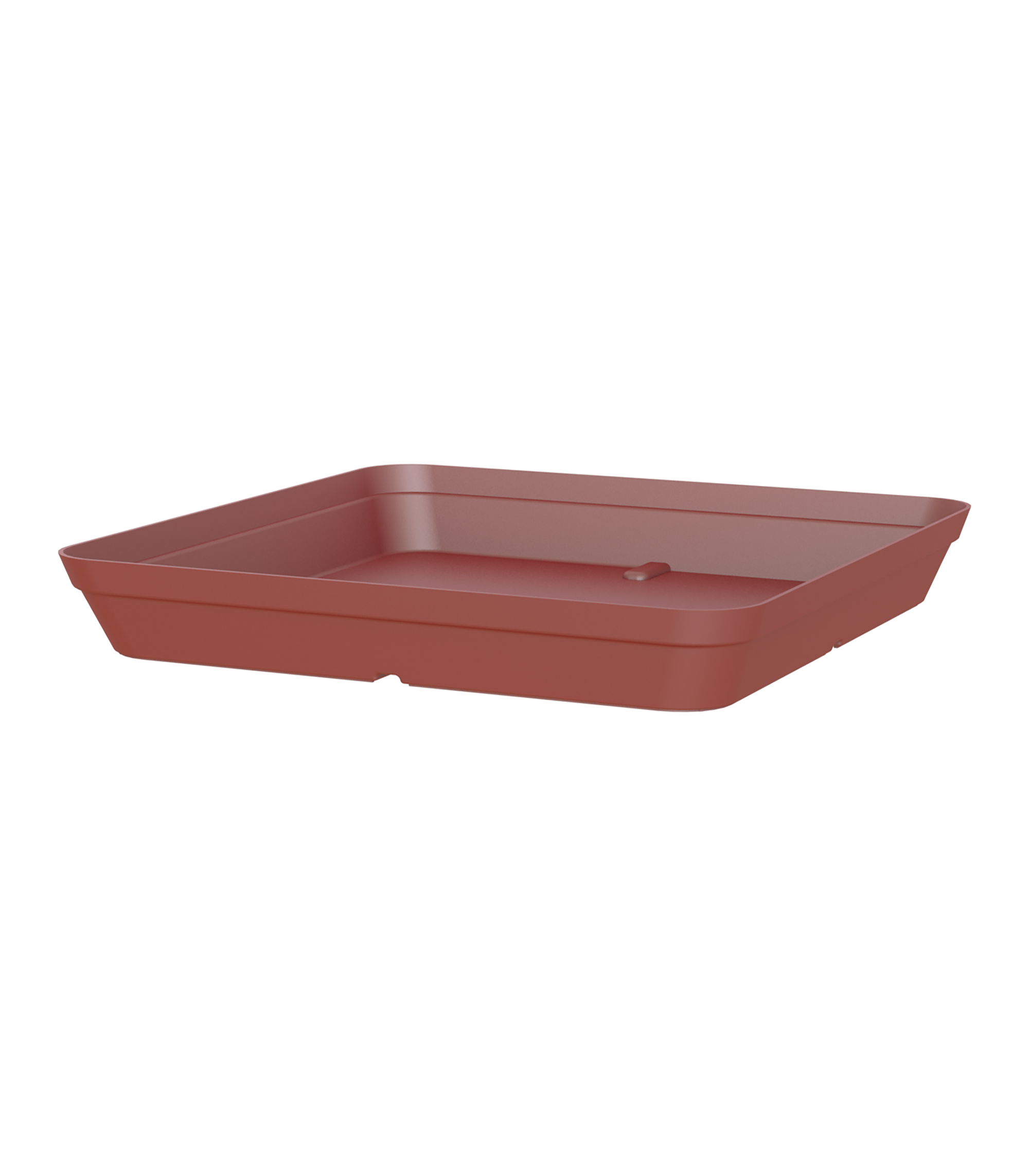 Plato de maceta capri de polipropileno rojo 34x34 cm