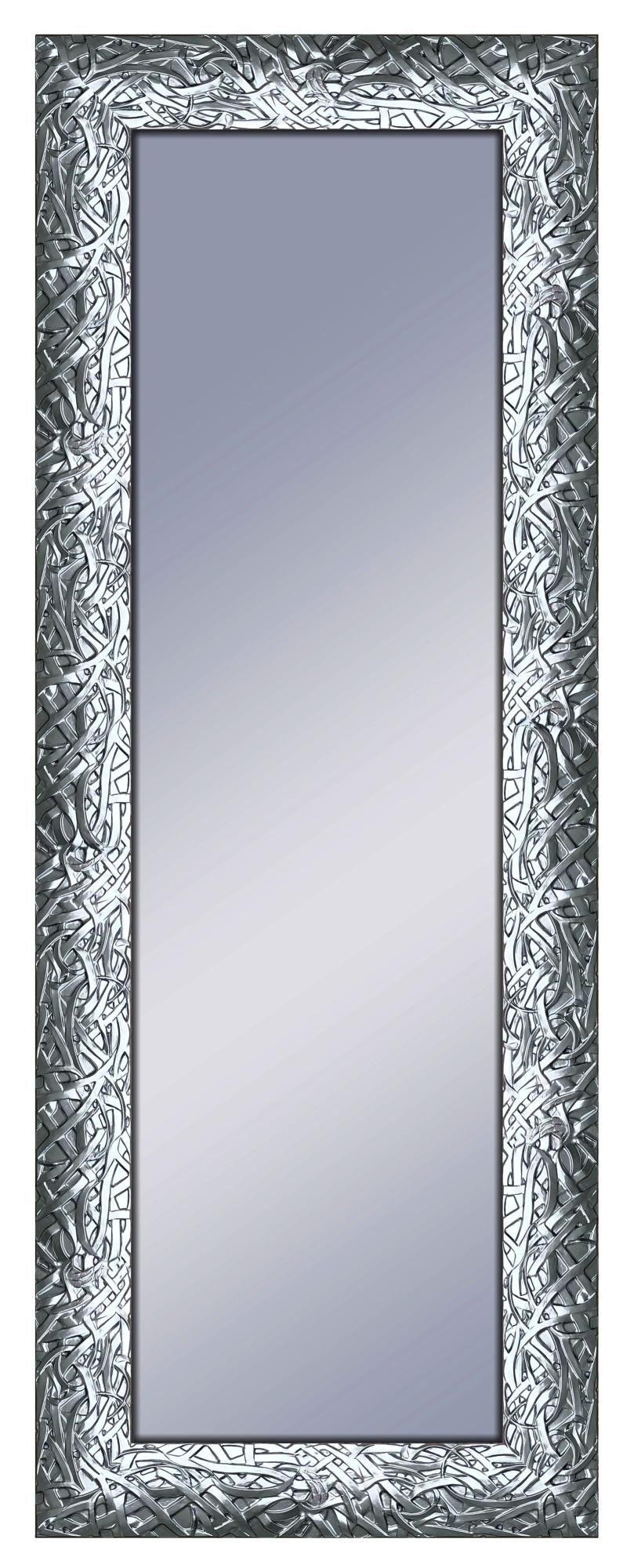 Espejo enmarcado rectangular dylan plomo acero 160 x 60 cm
