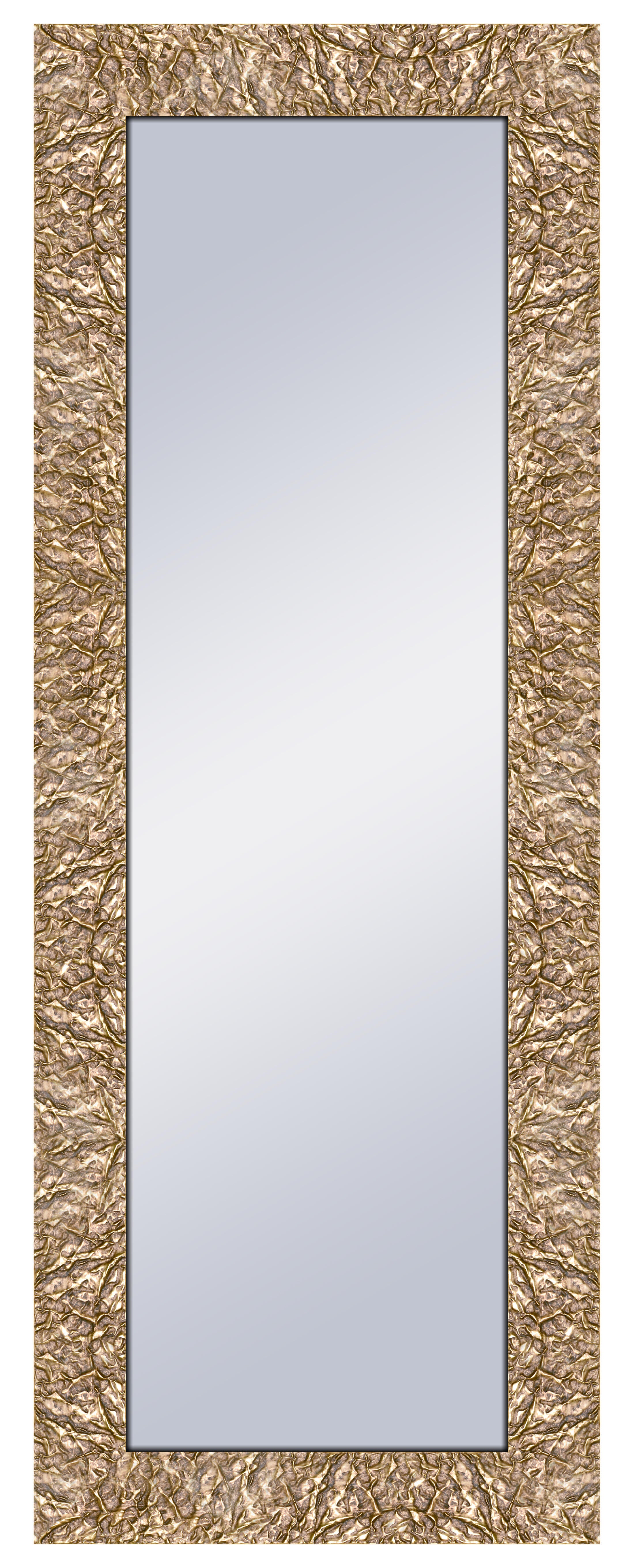 Espejo enmarcado rectangular bruno oro dorado 159 x 59 cm