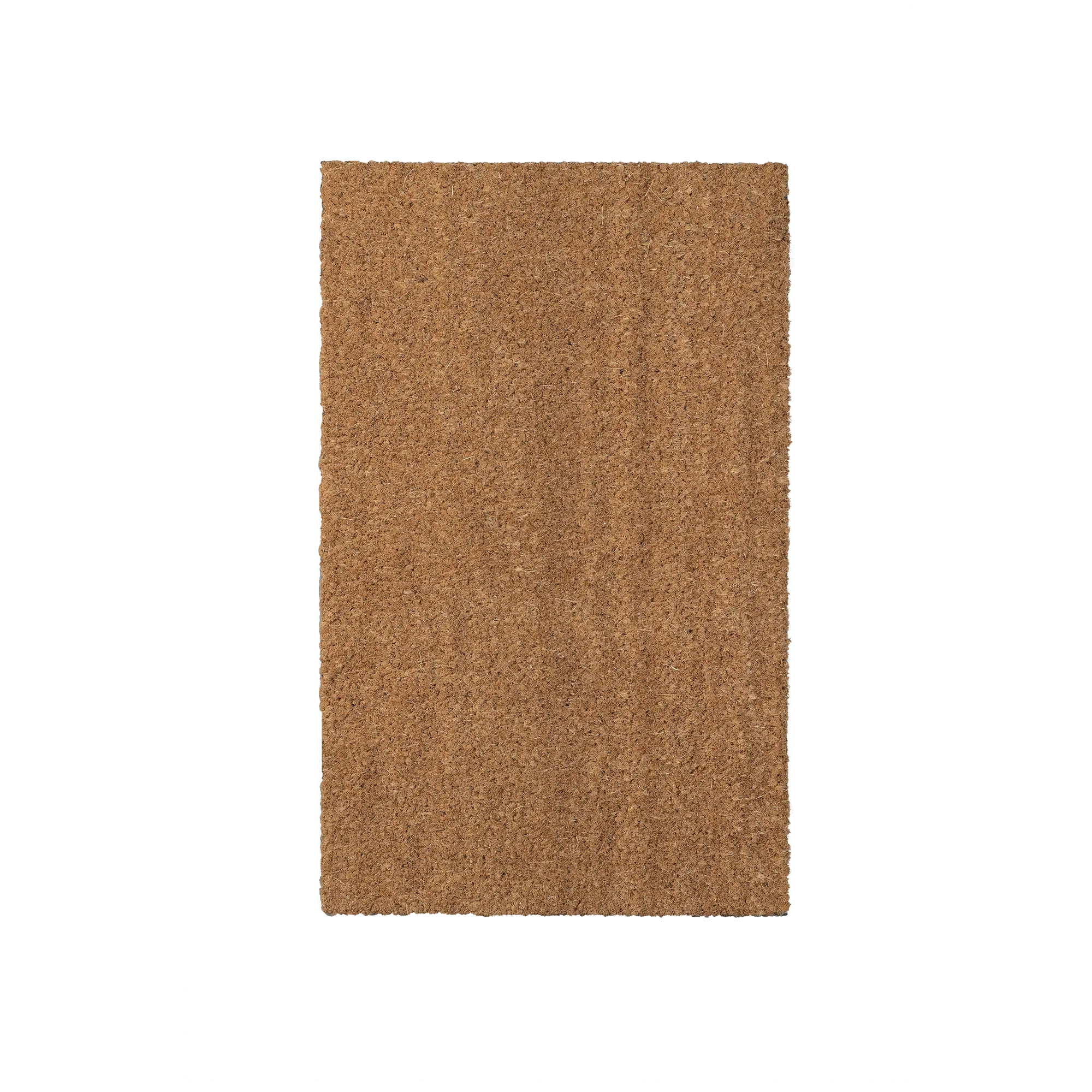 Felpudo beige de fibra de coco / pvc 33 x55 cm