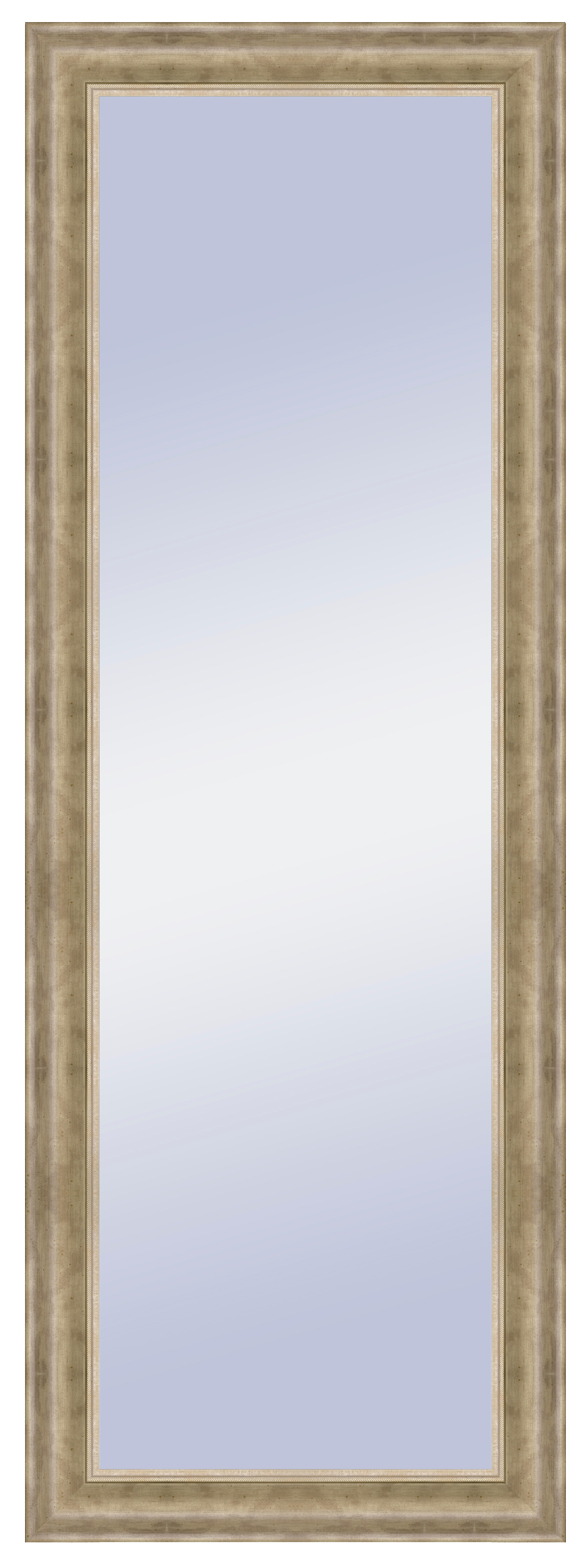 Espejo enmarcado rectangular amelie plata 155 x 55 cm