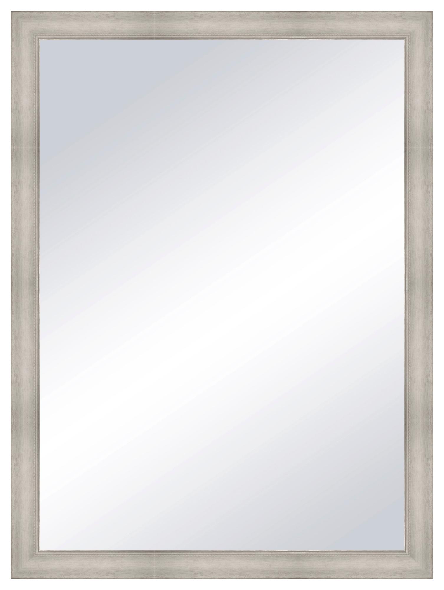 Espejo enmarcado rectangular zoe plata plata 58 x 78 cm de la marca Sin marca