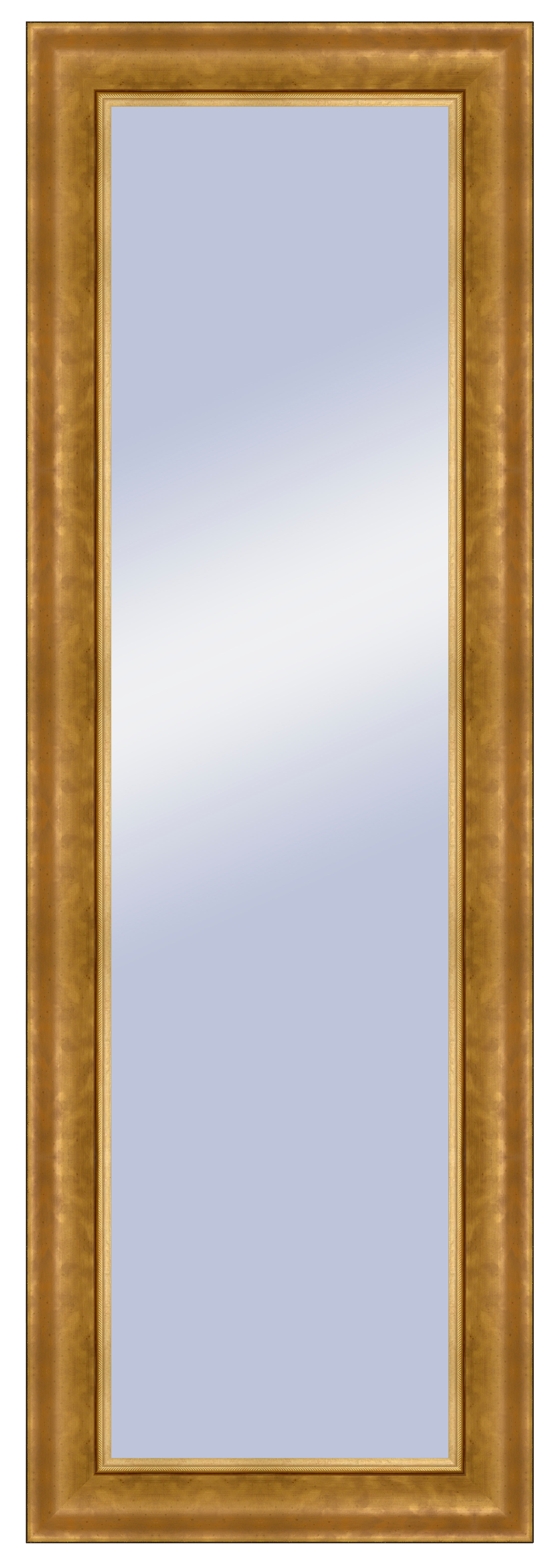 Espejo enmarcado rectangular adele dorado 135 x 45 cm