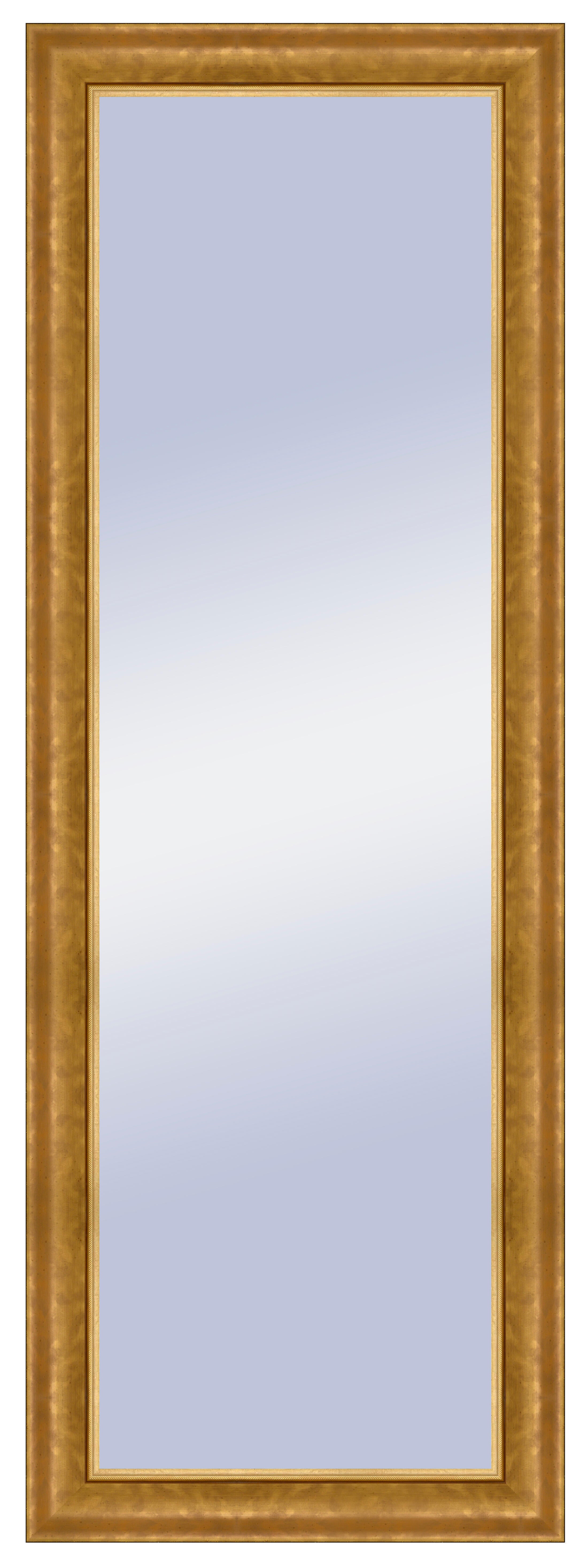 Espejo enmarcado rectangular adele dorado 155 x 55 cm