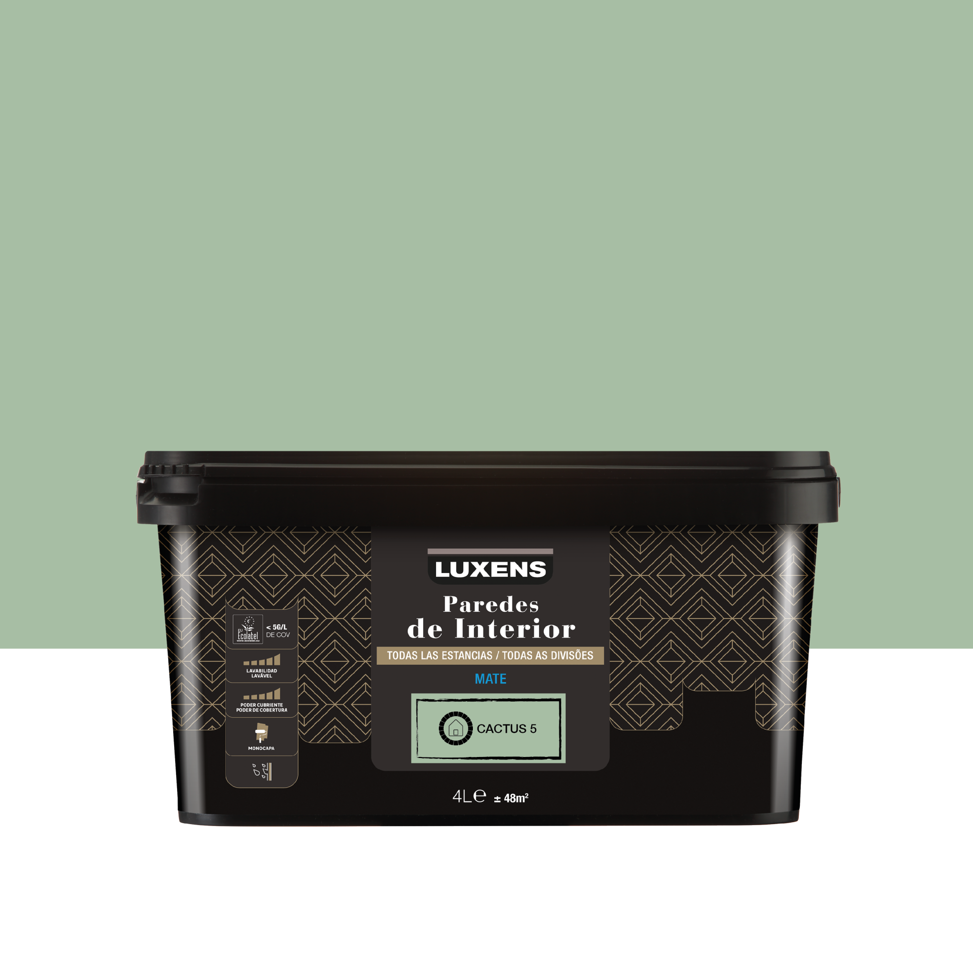 Pintura interior LUXENS SIGNATURE Mate 4L Cactus 5 Leroy Merlin