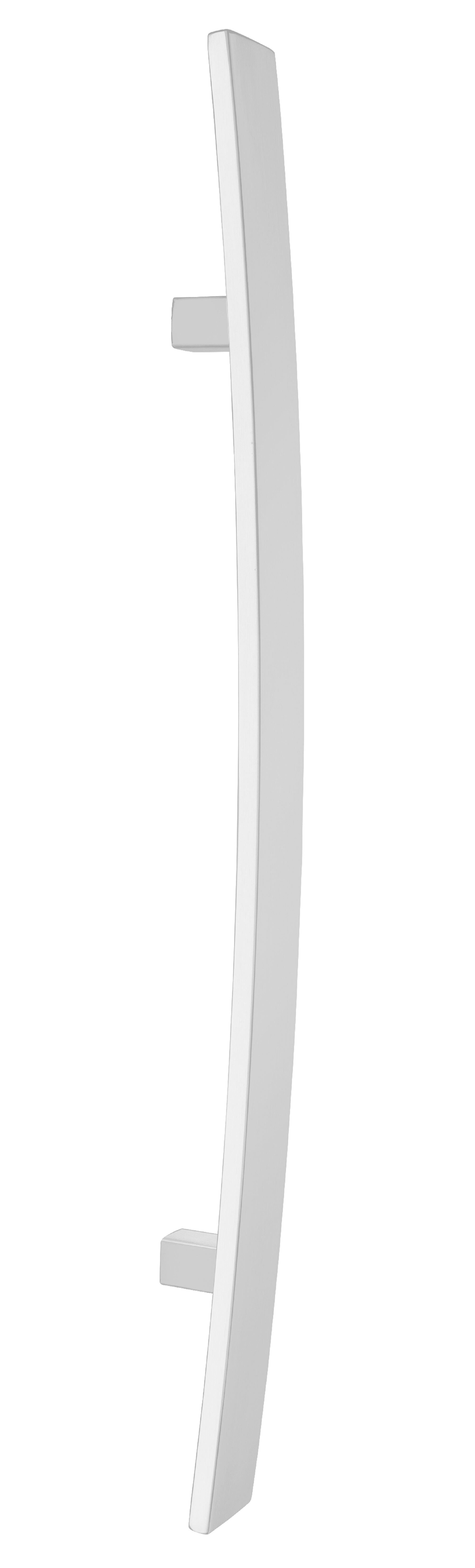 Manillón curvo inox 600mm epoxi blanco