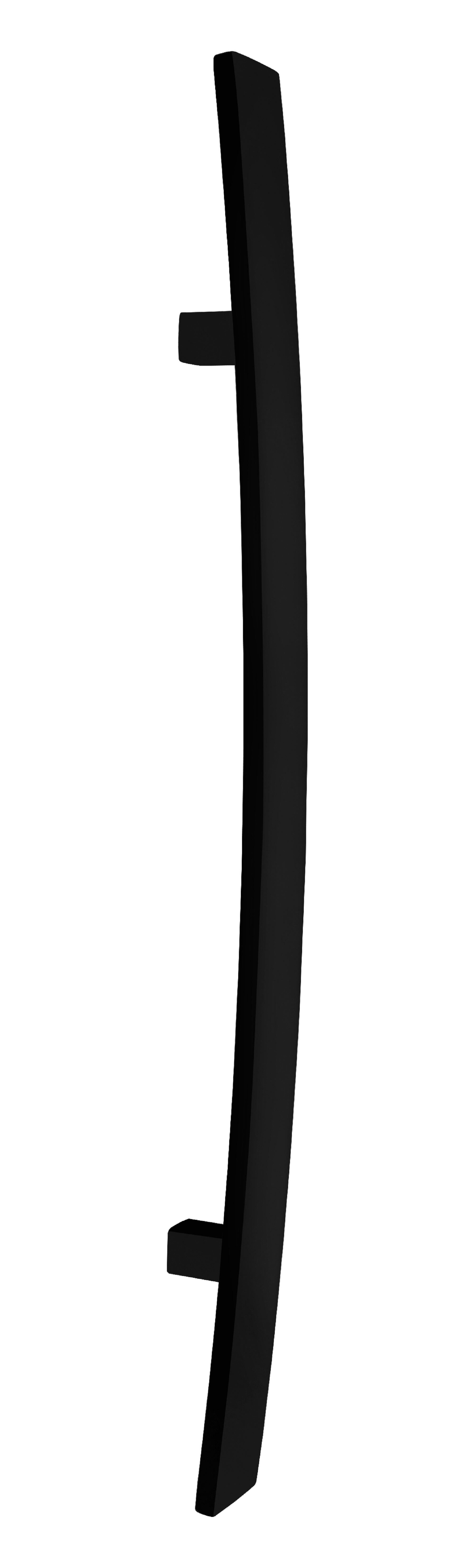 Manillón curvo inox 600mm epoxi negro