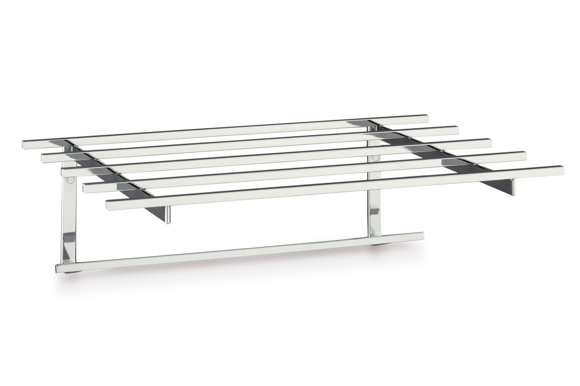 Toallero pared ginebra cromado brillante 45x14 cm