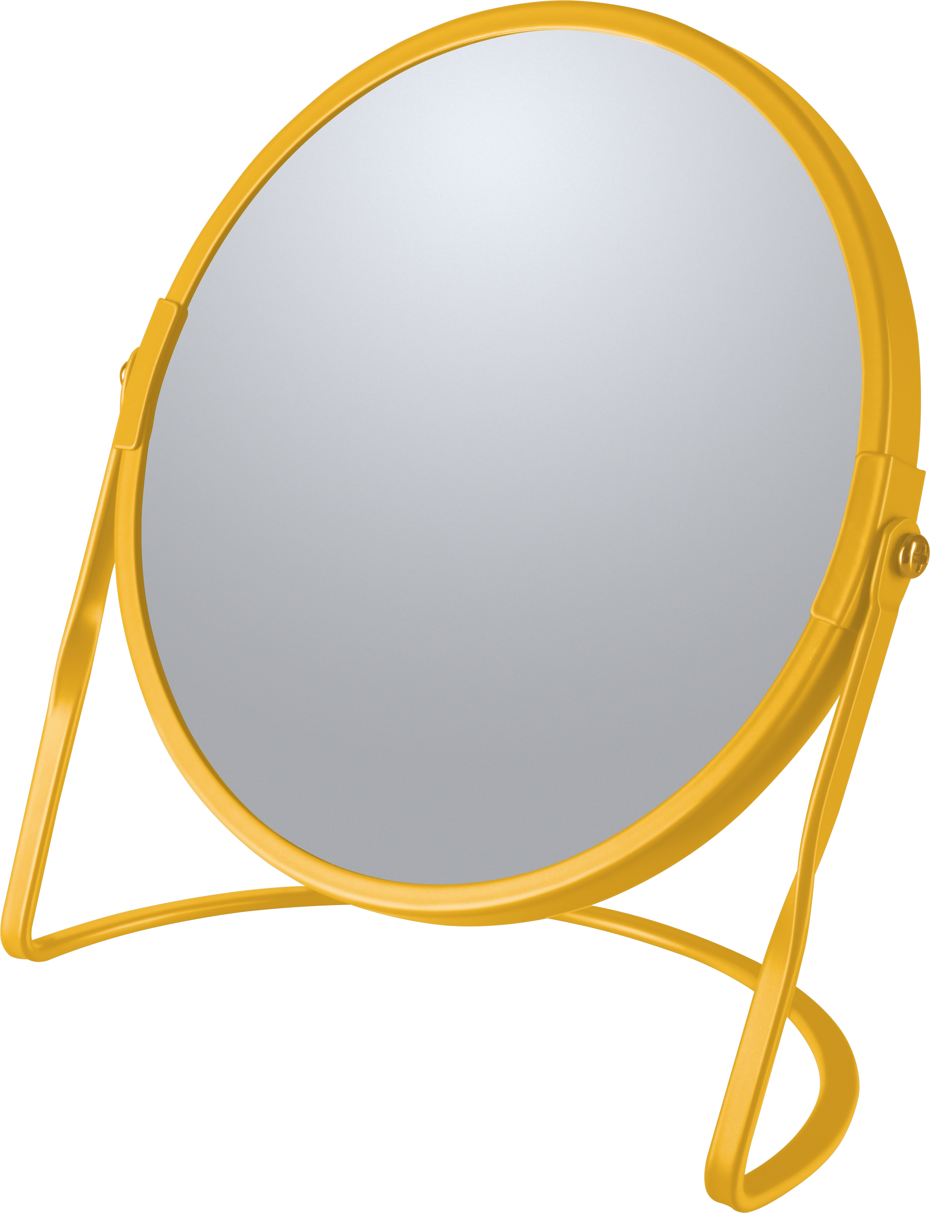 Espejo cosmético de aumento akira x 5 amarillo / dorado