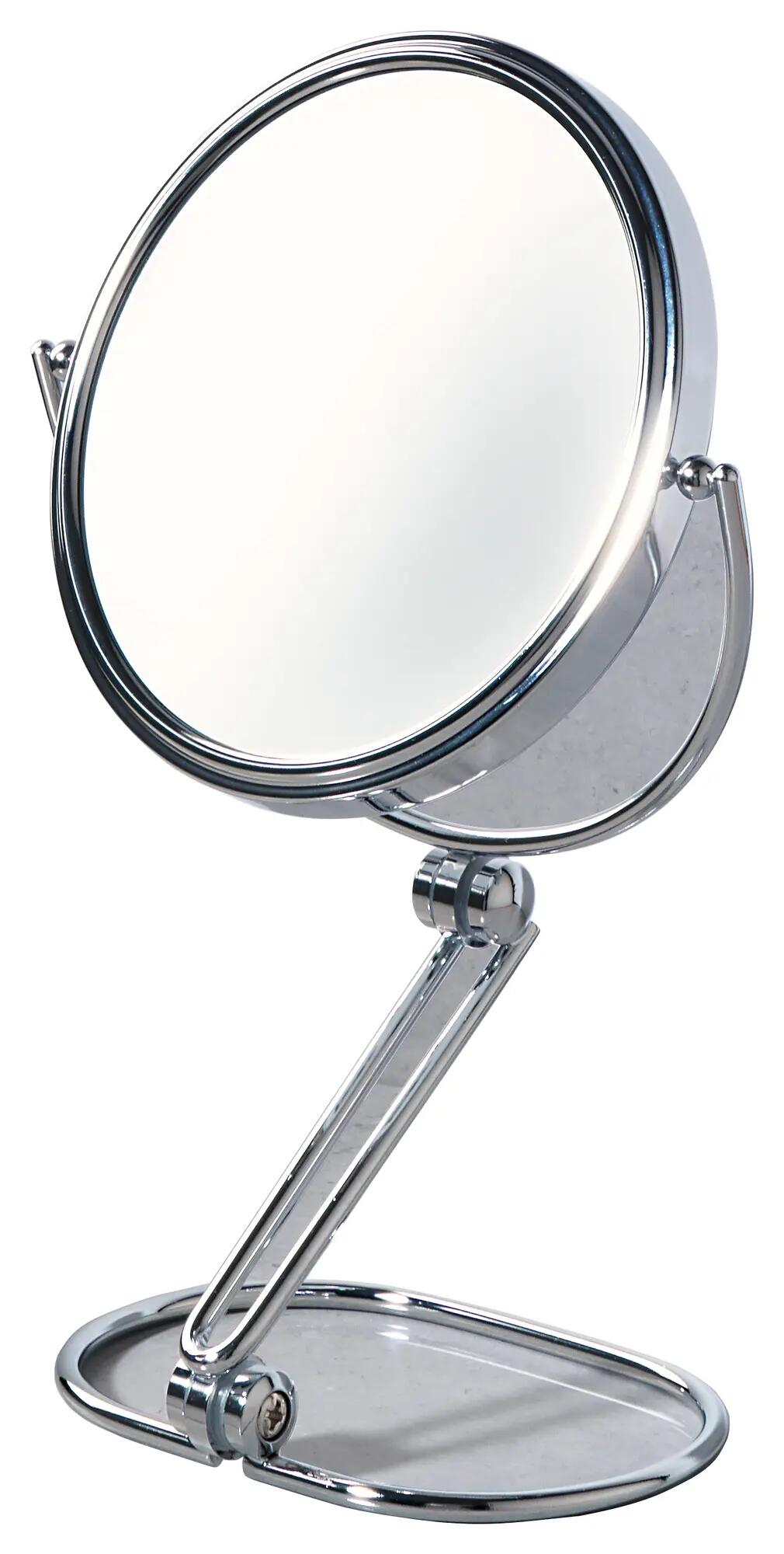 Espejo cosmético de aumento x 5 gris / plata