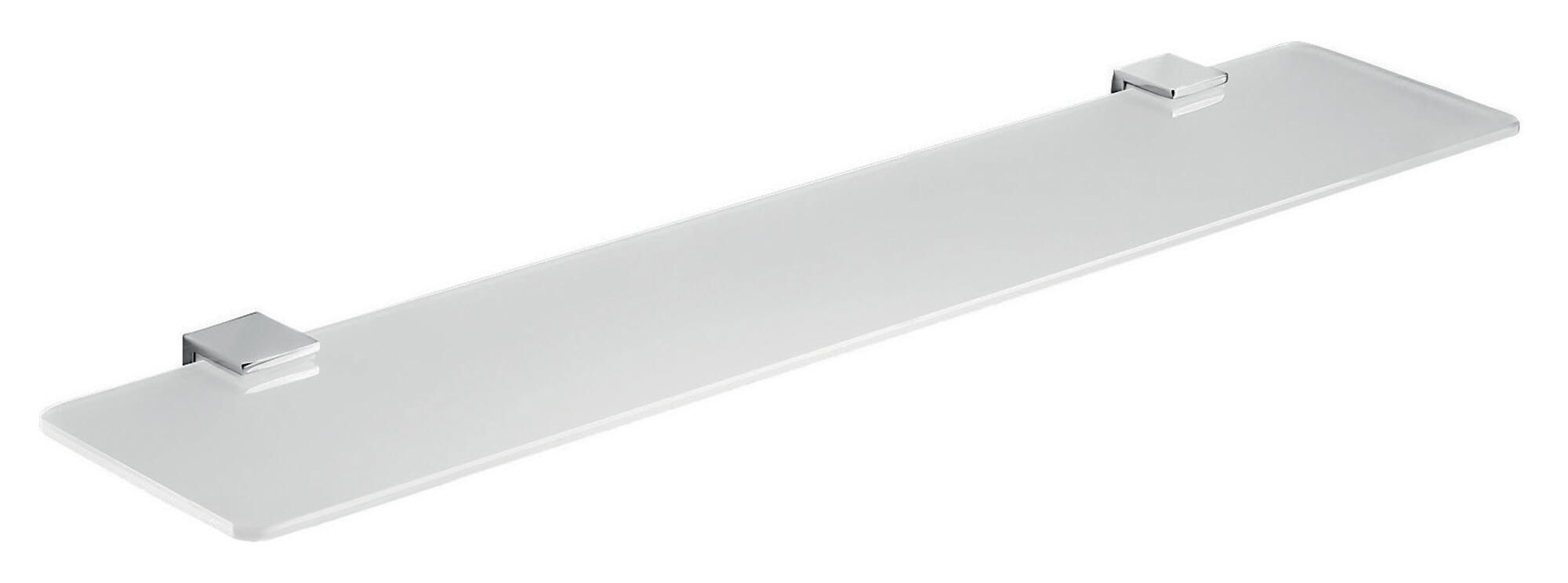 Estante de baño glamour gris/plata 60x2.3x11.8 cm