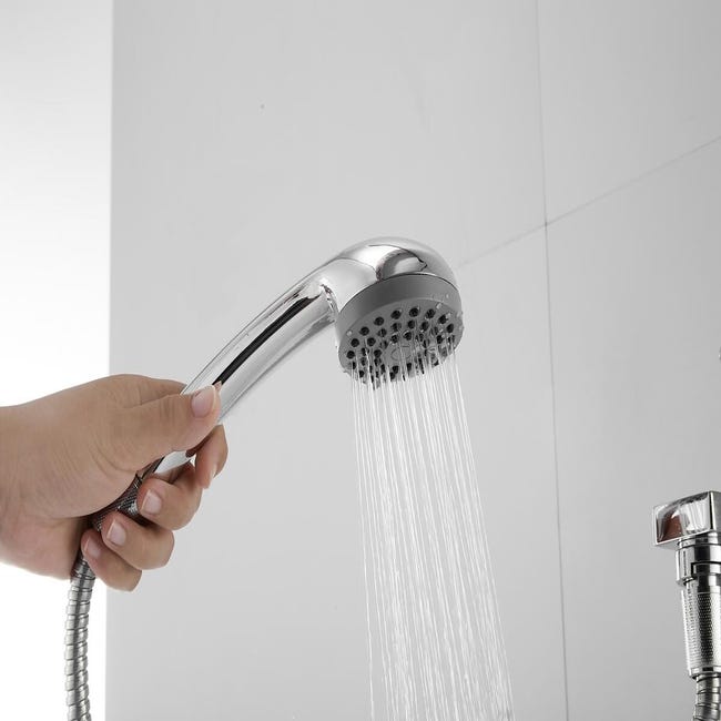 Conjunto manguera ducha para adaptar al lavabo CROMO 150 cm