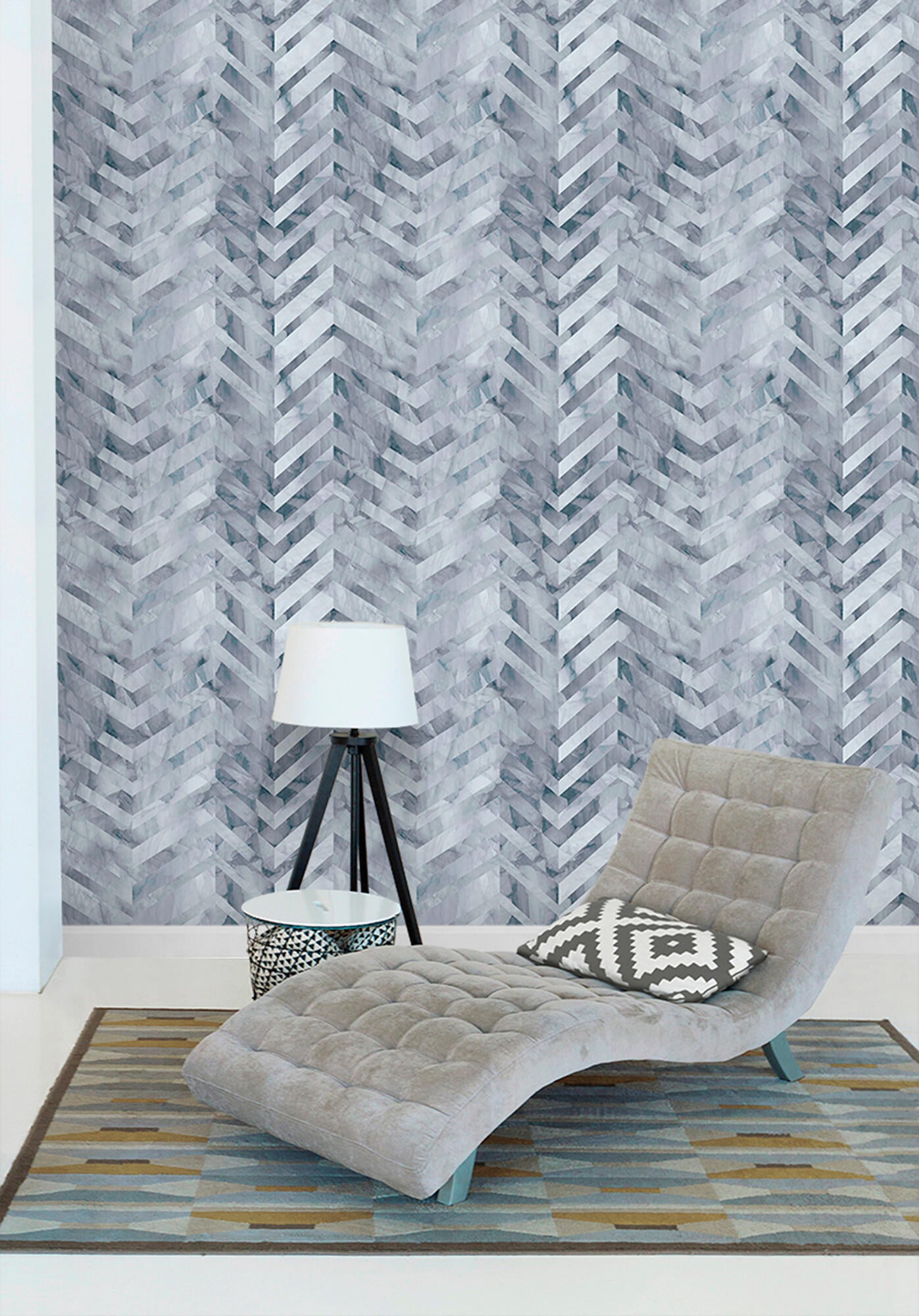 Papel pintado tnt eco 1104-1 marmore azul