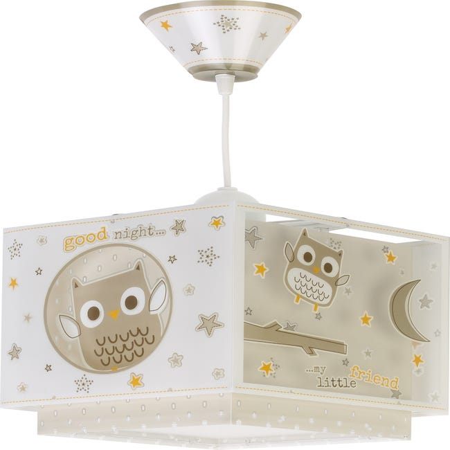 Lámpara de techo para bebe gris Moon - Dalber