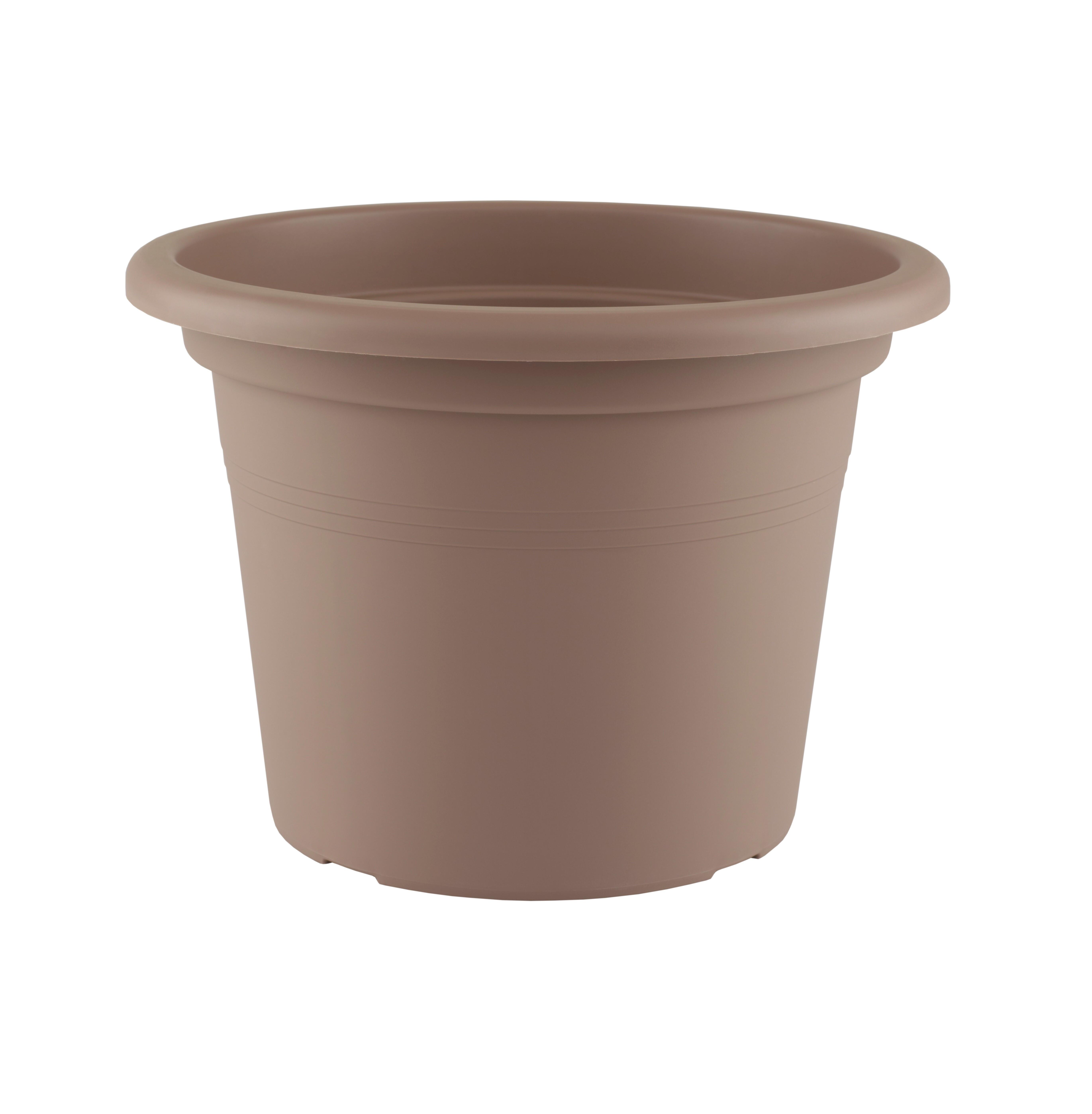 Lote maceta redonda y plato venezia taupe 50 cm de la marca ARTEVASI