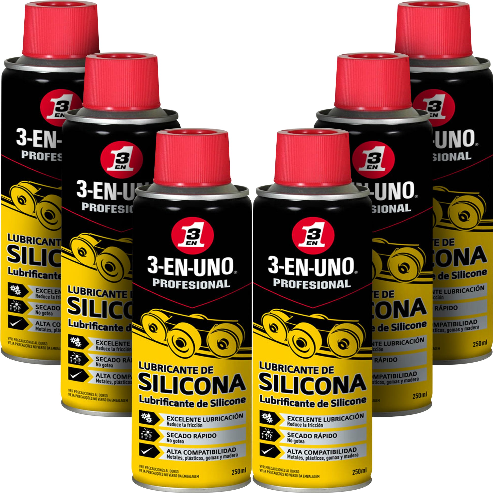 Lubricante de Silicona 3 en 1 - Spray 250ml 