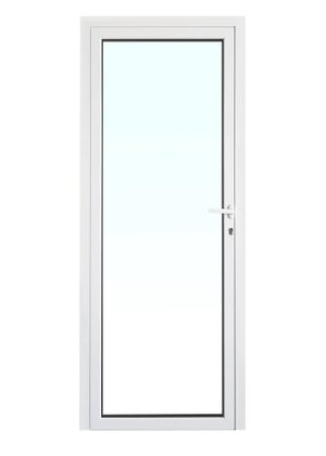Balconera PVC color blanco 1 hoja 800X2100 cm sin persina - Vendeco