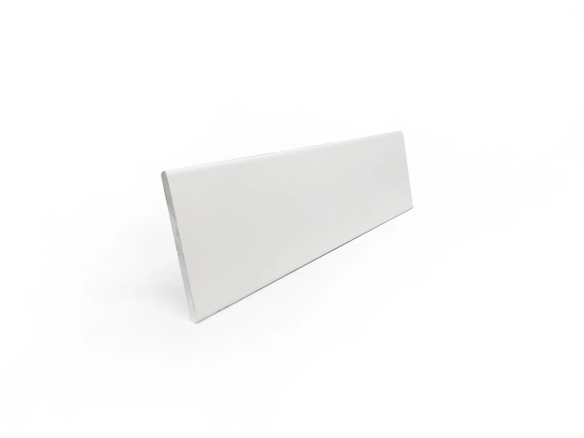 Pletina blanca aluminio 50mm