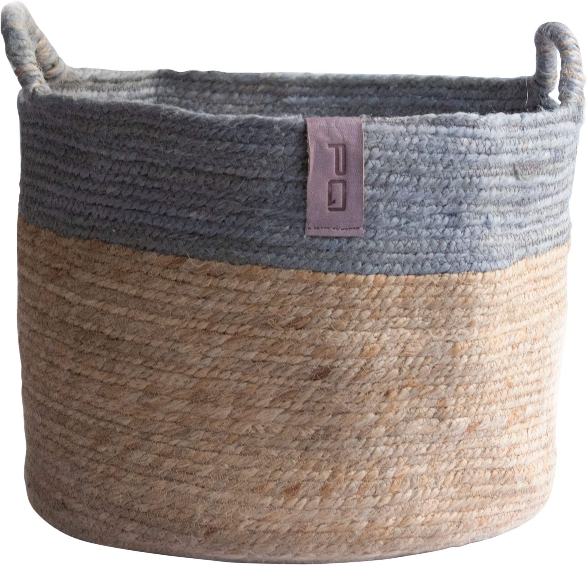 Cesta decorativa basket vintage bicolor 30x37x30 cm plegable