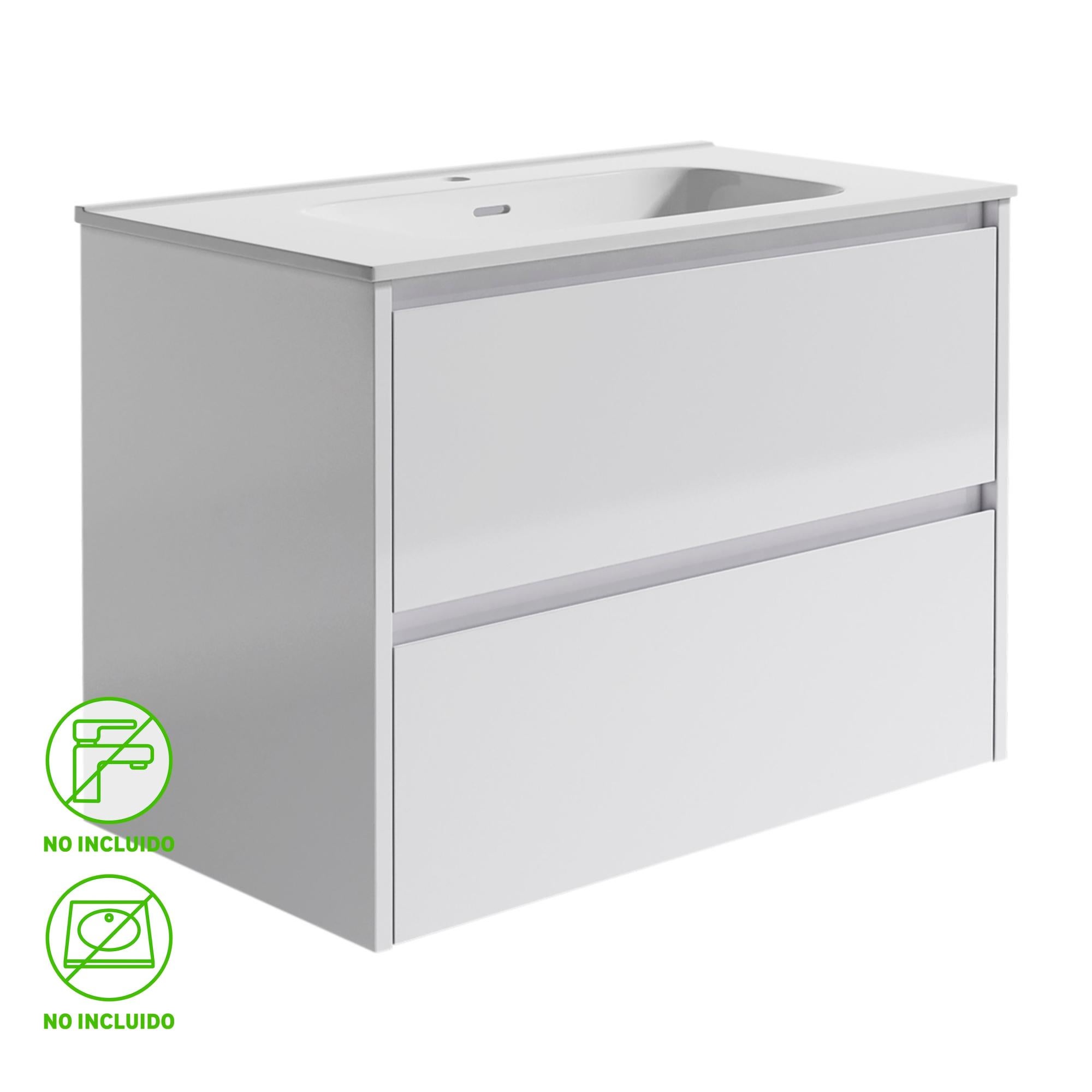 Mueble de baño moon blanco 80x48 cm de la marca EGORE