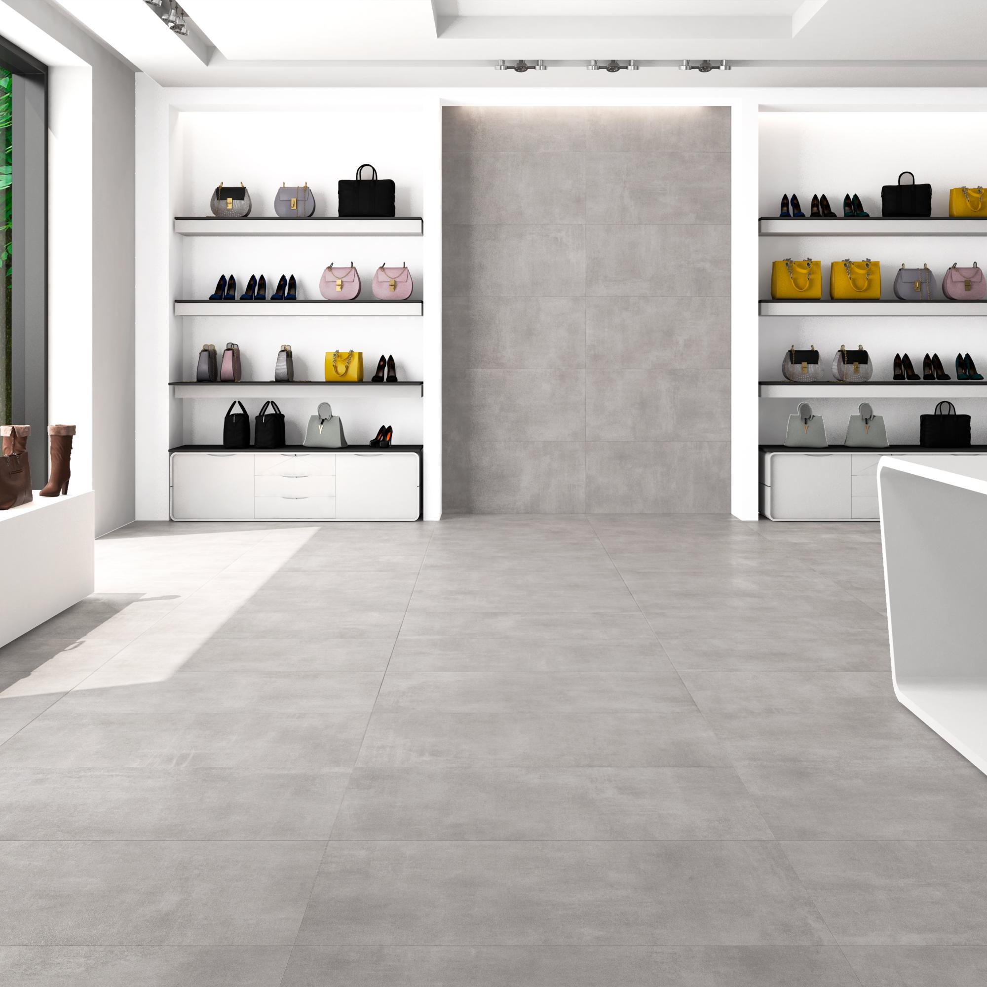 Suelo porcelánico baltimore efecto piedra beige 120x120 cm c1